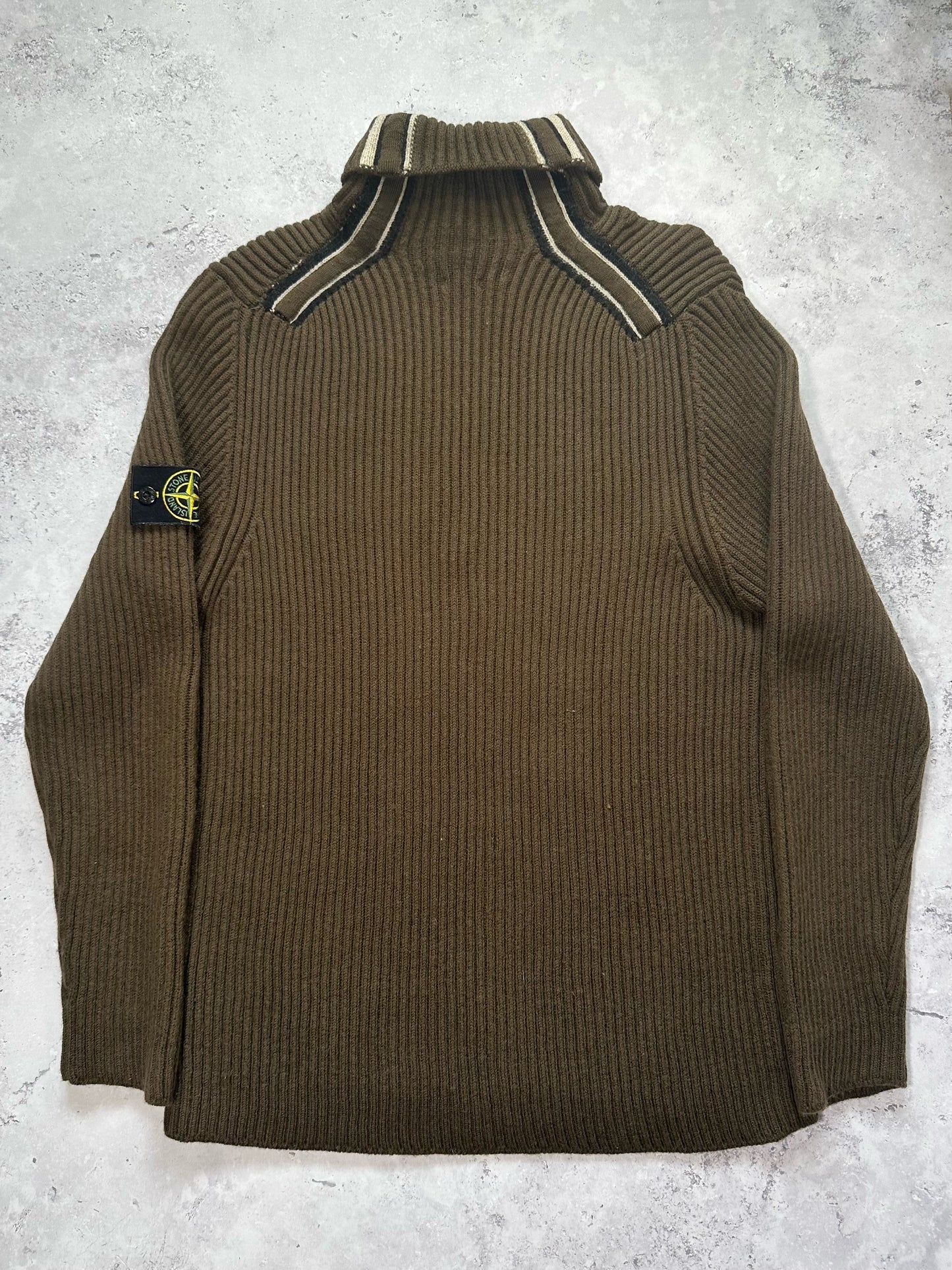 Stone Island AW2005 Ribbed Turtleneck Jumper by Paul Harvey