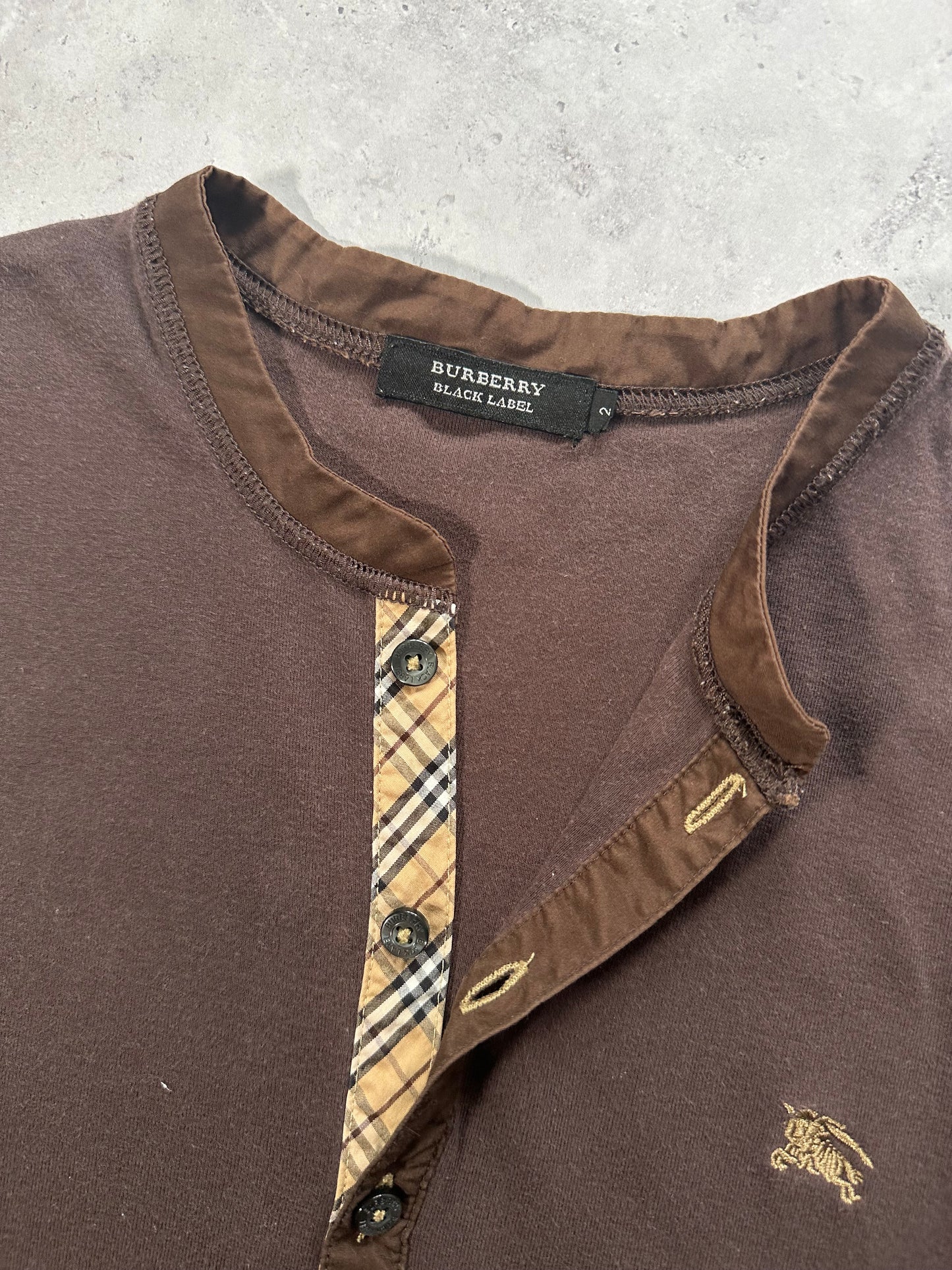 Burberry Black Label 2007 Henley Tshirt