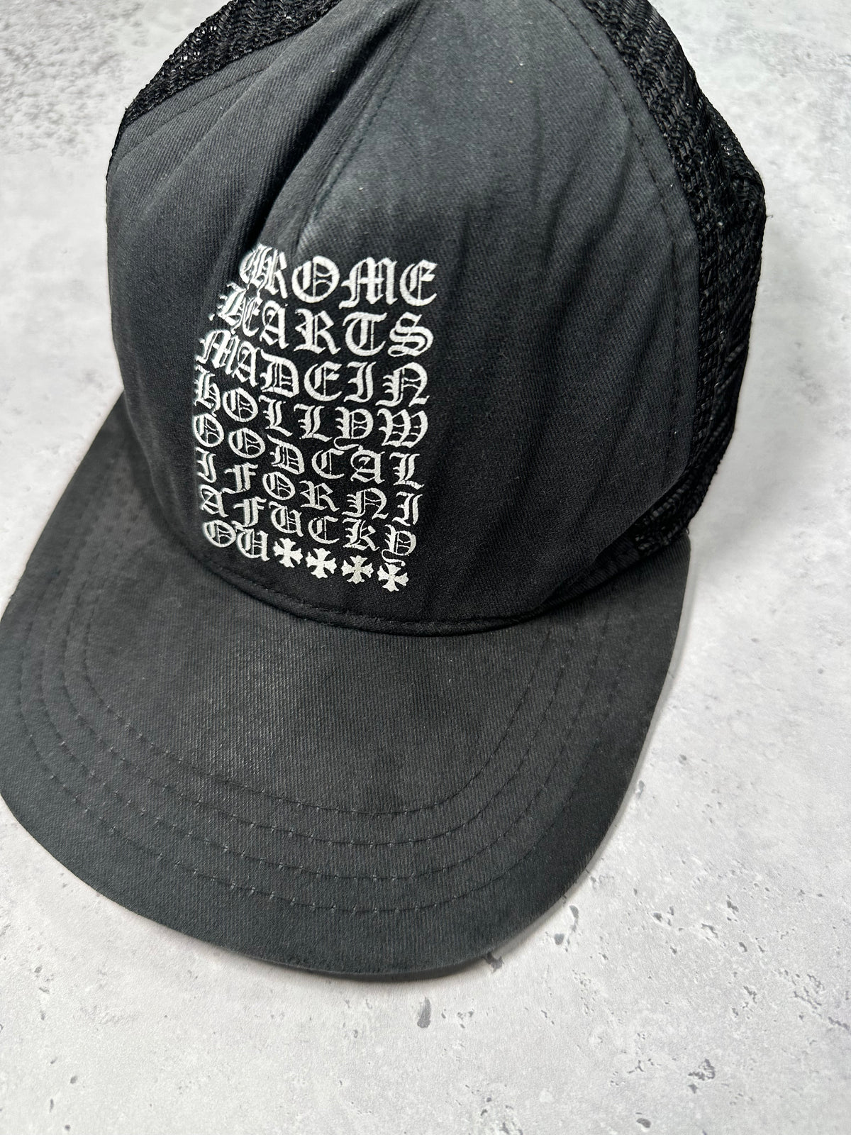 Chrome Hearts Old English Trucker Cap