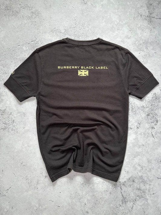 Burberry Black Label 2008 Union Jack Spell Out Tshirt (S)