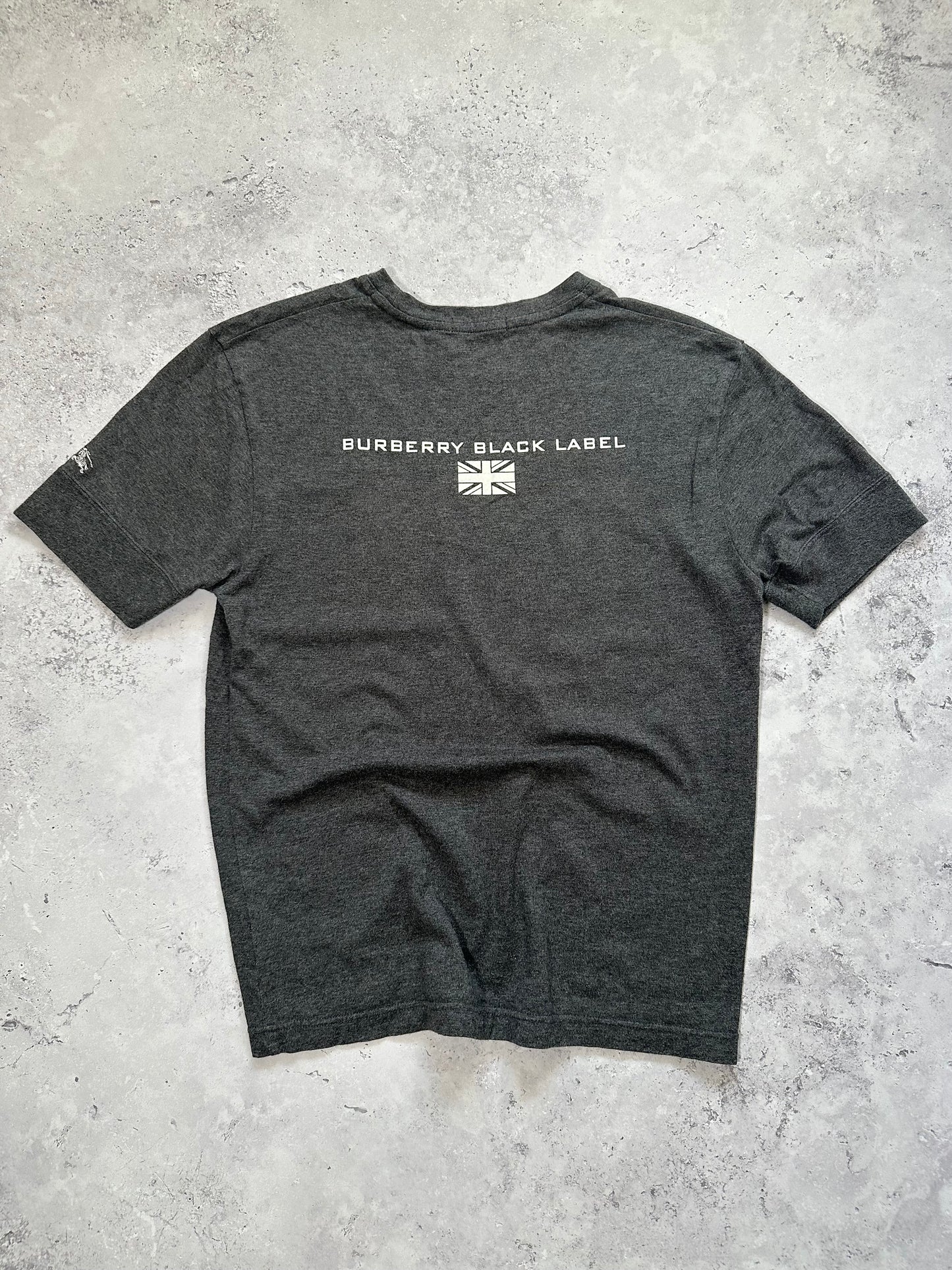 Burberry Black Label 2008 Union Jack Spellout Tshirt (S)