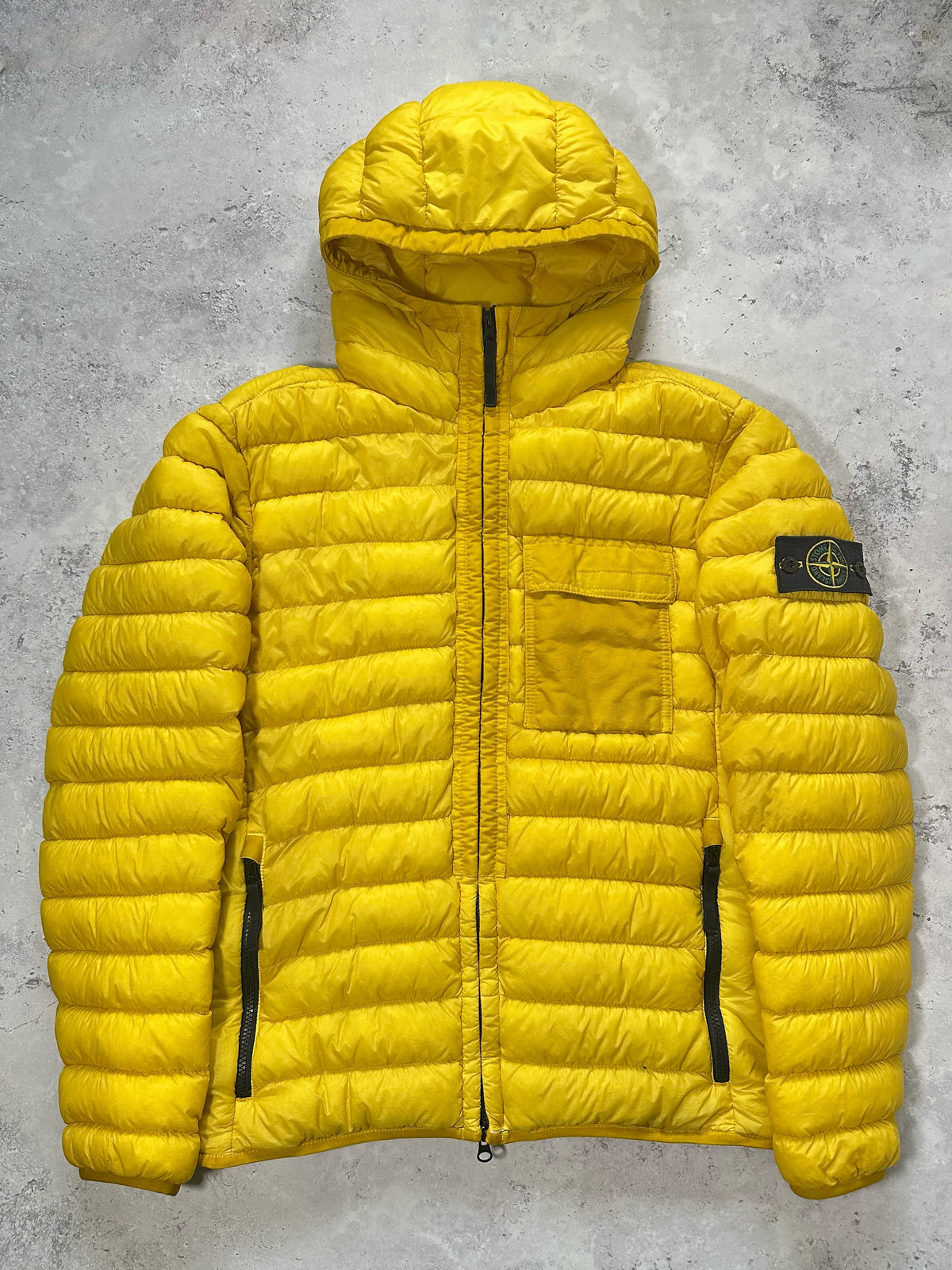 Stone Island AW2017 Garment Dyed Micro Yarn Down Puffer Jacket (L-M)
