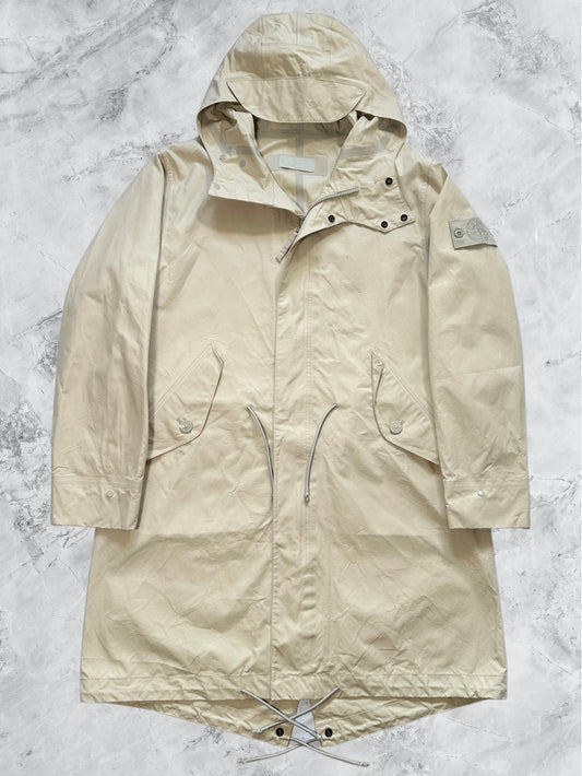 Stone Island SS2023 Ghost Piece O-Ventile Fishtail Parka Jacket (M / L)