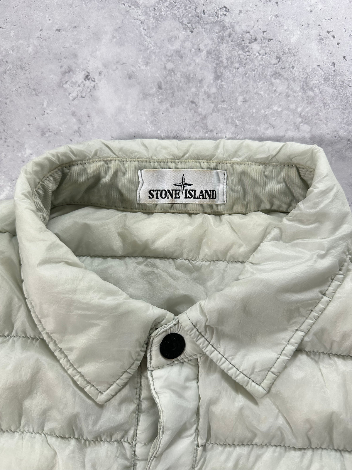 Stone Island AW2017 Garment Dyed Micro Yarn Down Puffer Jacket (XL)