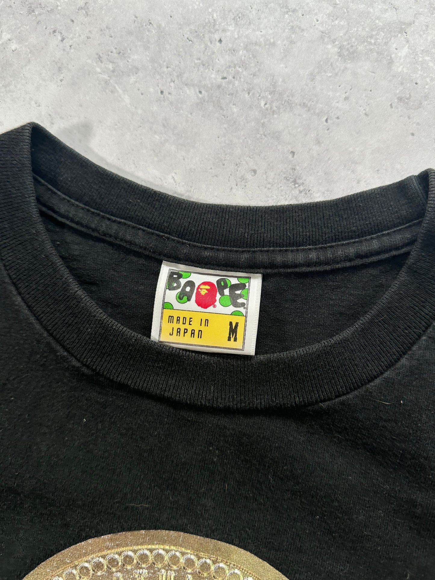 A Bathing Ape Bape Golden City Spellout Logo T-Shirt (M)