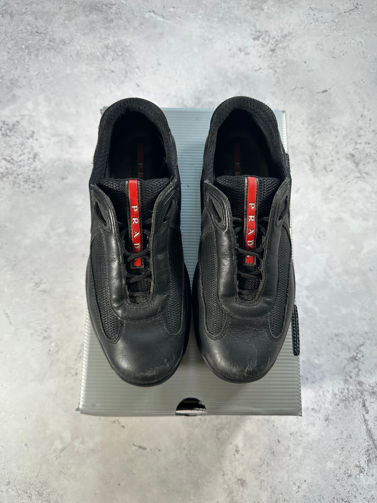 Prada Linea Rossa America’s Cup Sneakers in Black (UK5-5.5/EU38-39/ US6-7)