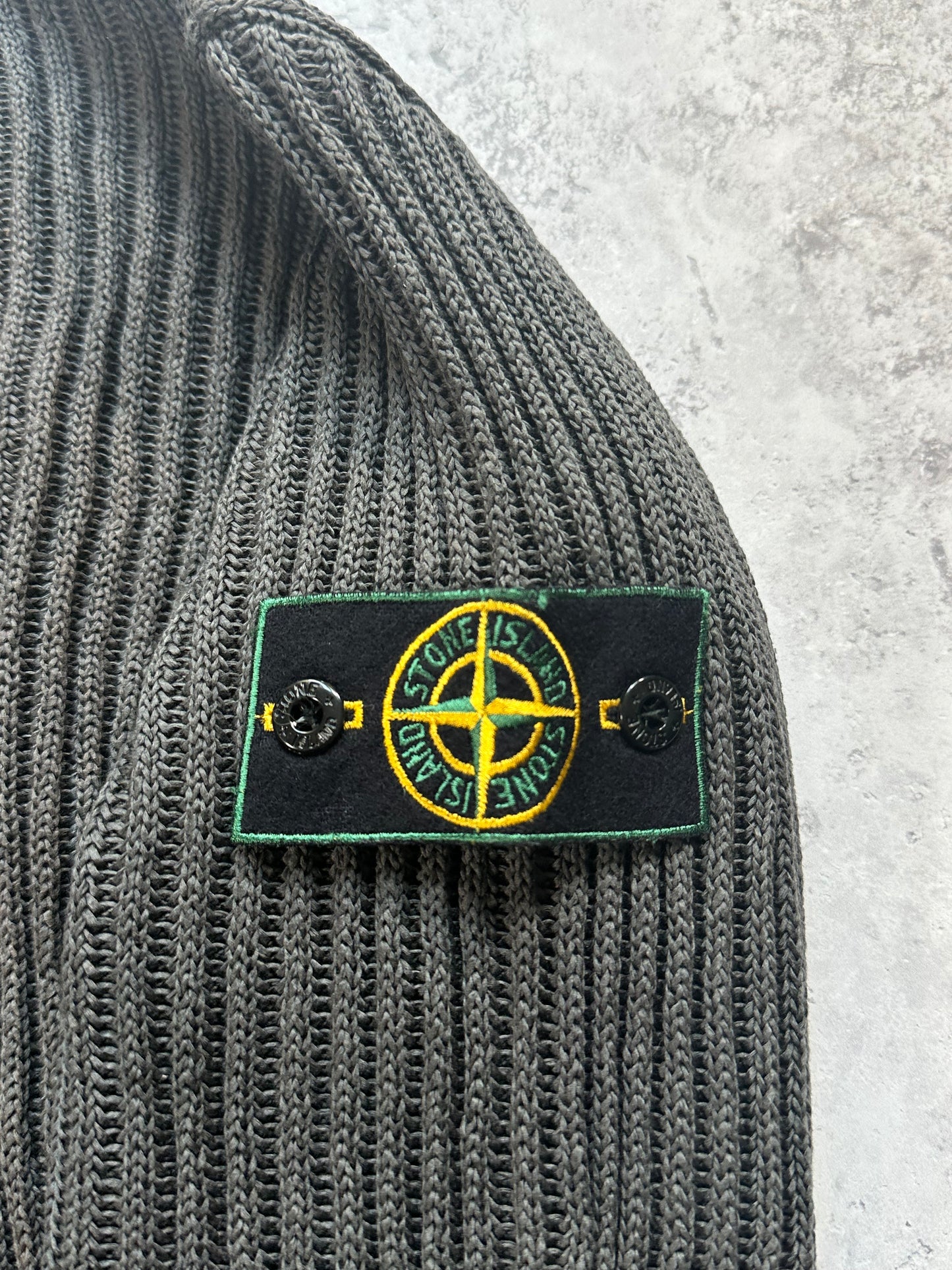 Stone Island SS1999 Ribbed Cotton Jumper / Sweatshirt (L)