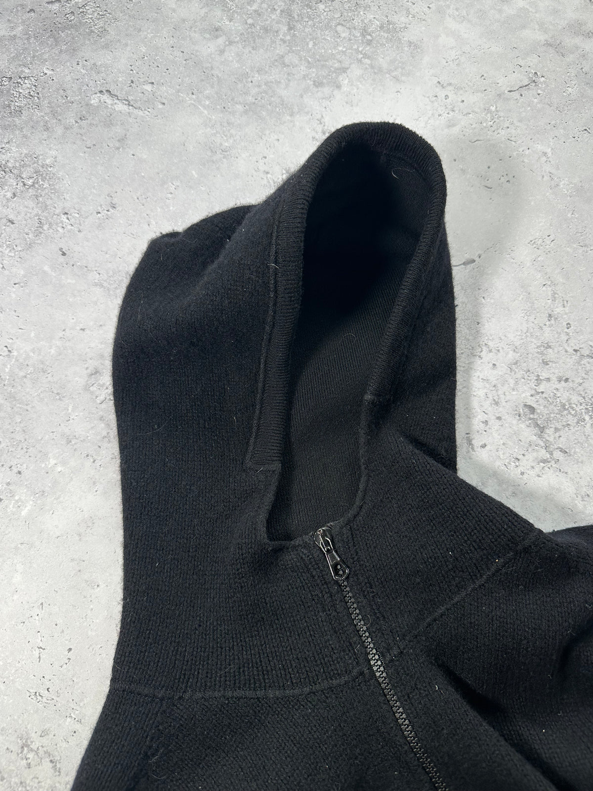 Stone Island AW2006 Hooded Zip Wool Knit by Paul Harvey (L)