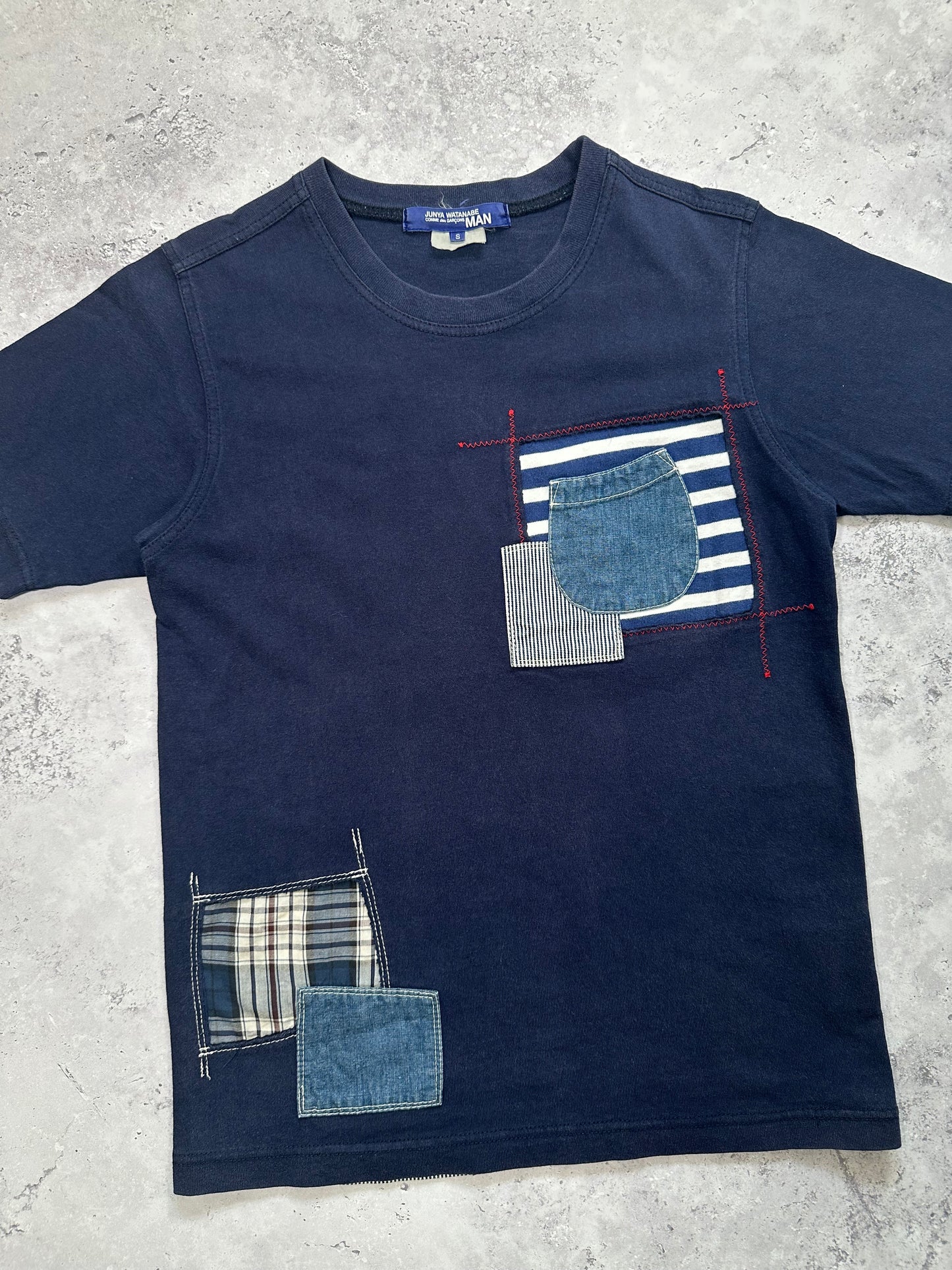 Junya Watanabe MAN Comme Des Garçons 2012 Patchwork Pocket Tshirt (s)