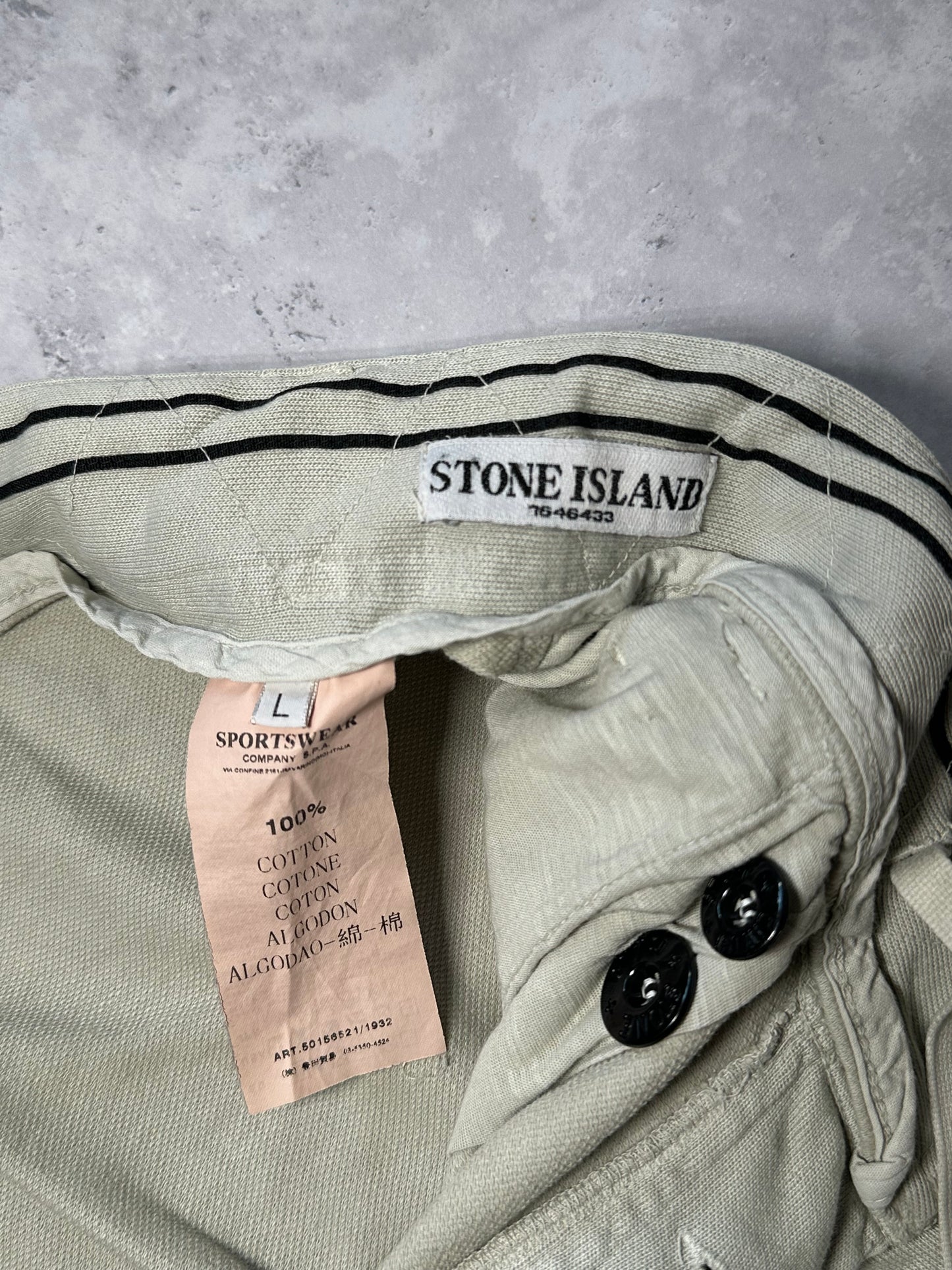 Stone Island SS2009 Cotton Side Stripe Shorts