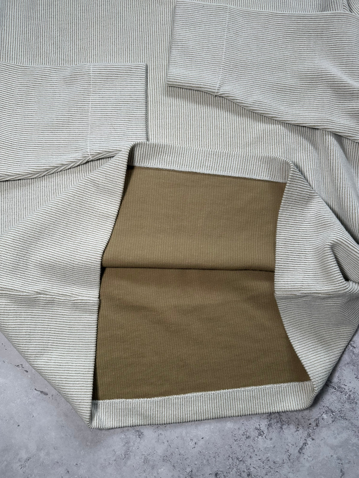 Stone Island SS2002 Ribbed Cotton Mockneck Sweatshirt by Paul Harvey (XL)