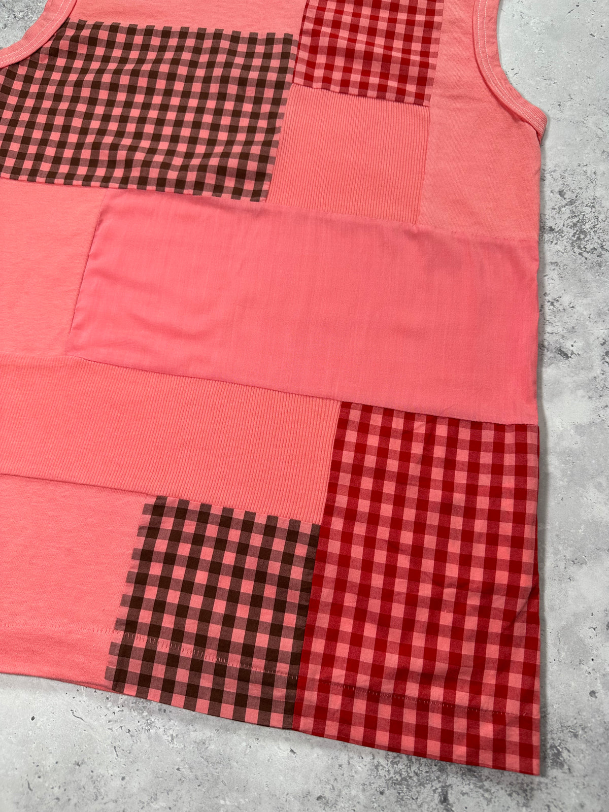 Comme des Garçons Tricot AD2012 Reconstructed Patchwork Vest Tank Top (S)
