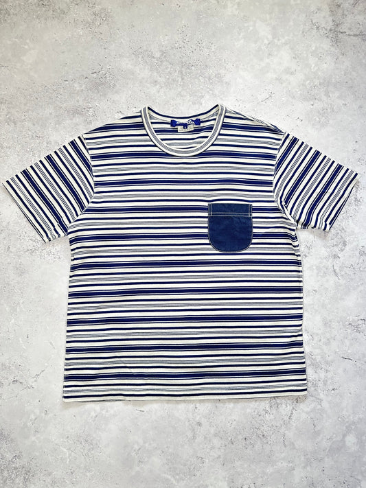 Junya Watanabe MAN Comme Des Garçons AD2017 Striped Pocket Tshirt (M)
