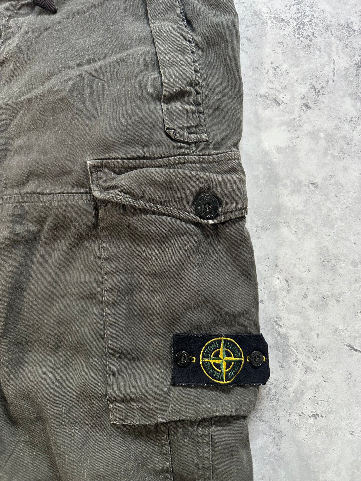 Stone Island AW2005 Linen Nylon Cargo Trousers by Paul Harvey (50 / W32)