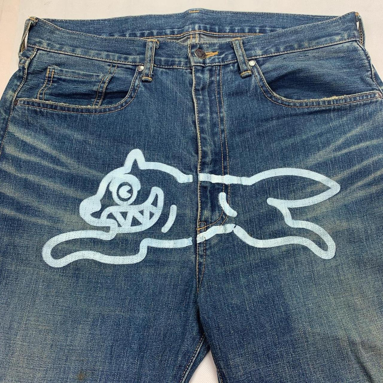 Billionaire Boys Club White Running Dog Jeans