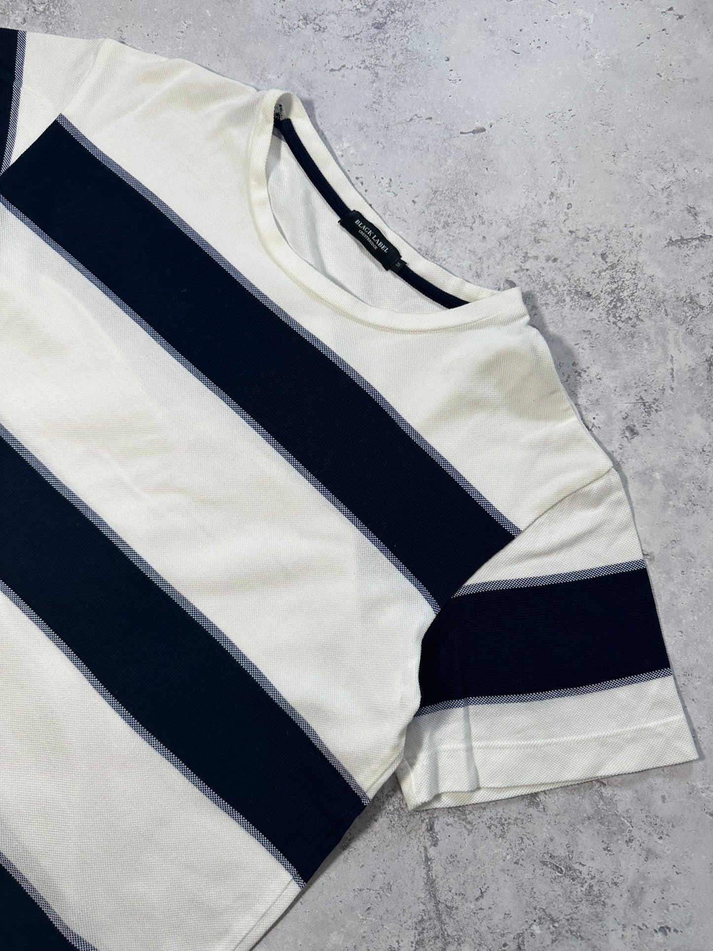 Burberry Black Label Crestbridge Piqué Stripe Tshirt
