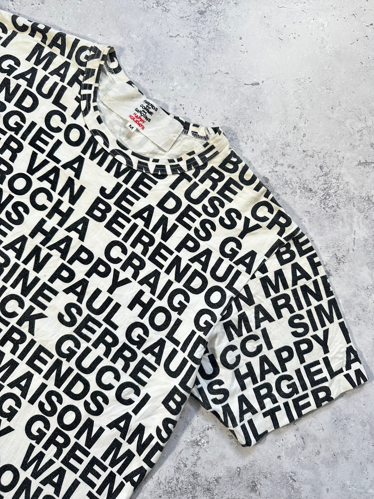 Comme des Garçons x Dover Street Market AD2018 Happy Holidays Tshirt (M)