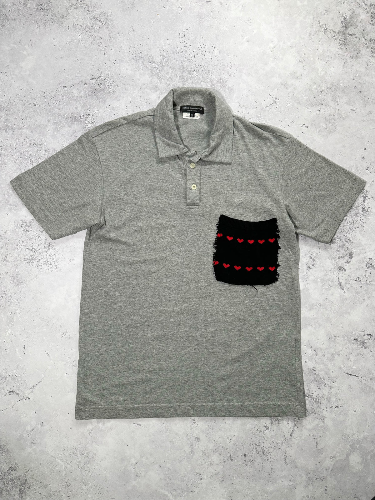 Comme des Garçons Homme Plus 2009 Heart  Pocket Polo (M)