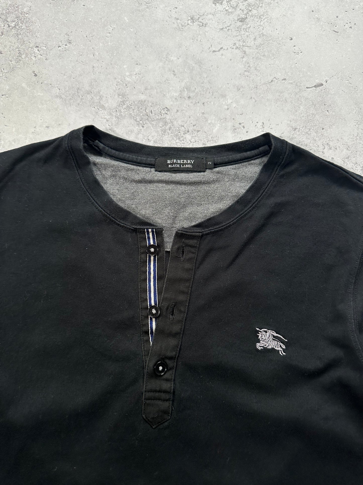 Burberry Black Label 2009 Longsleeve Henley T-shirt (S)