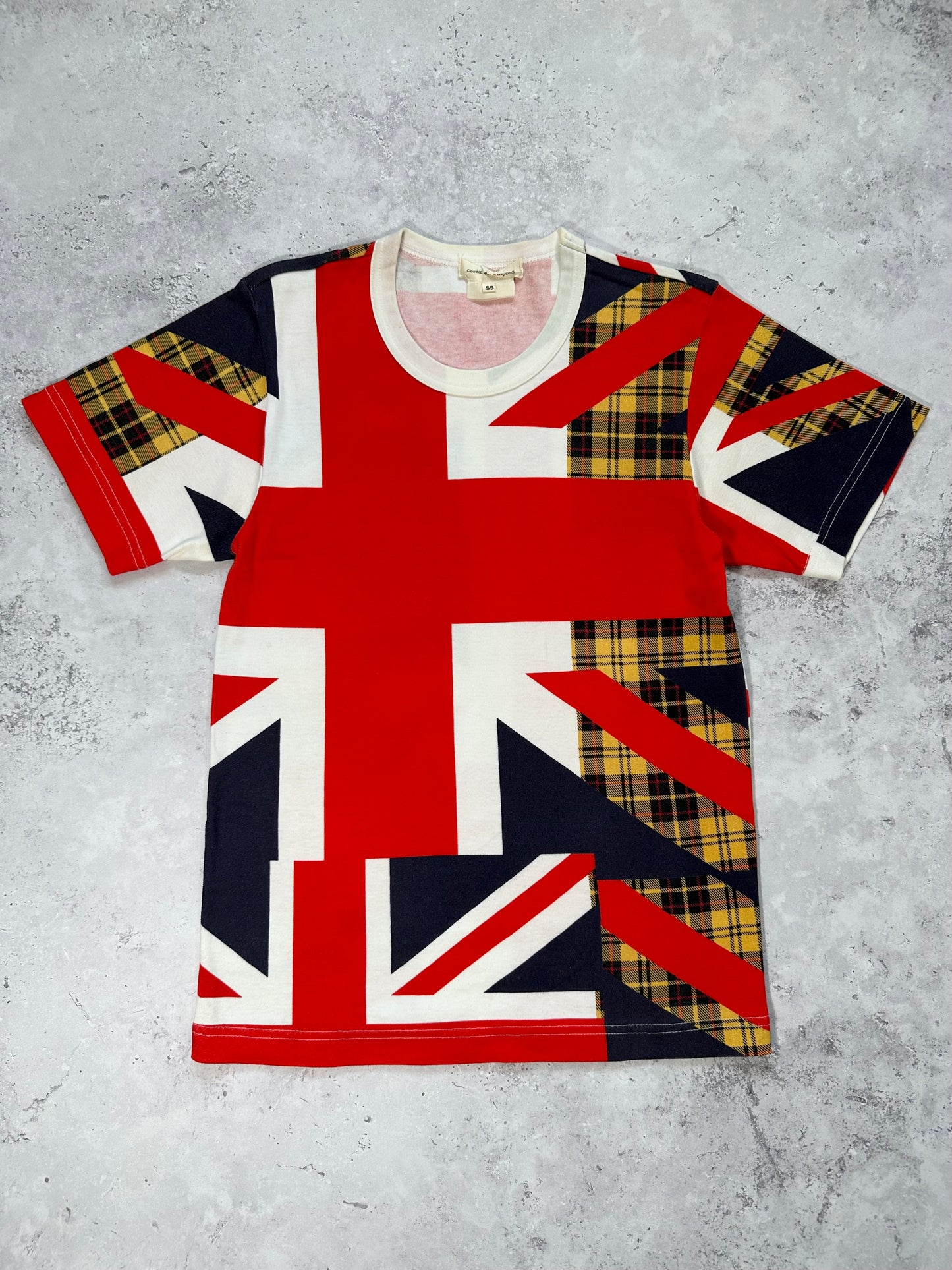 Comme Des Garçons 2005 Union Jack Plaid T-shirt
