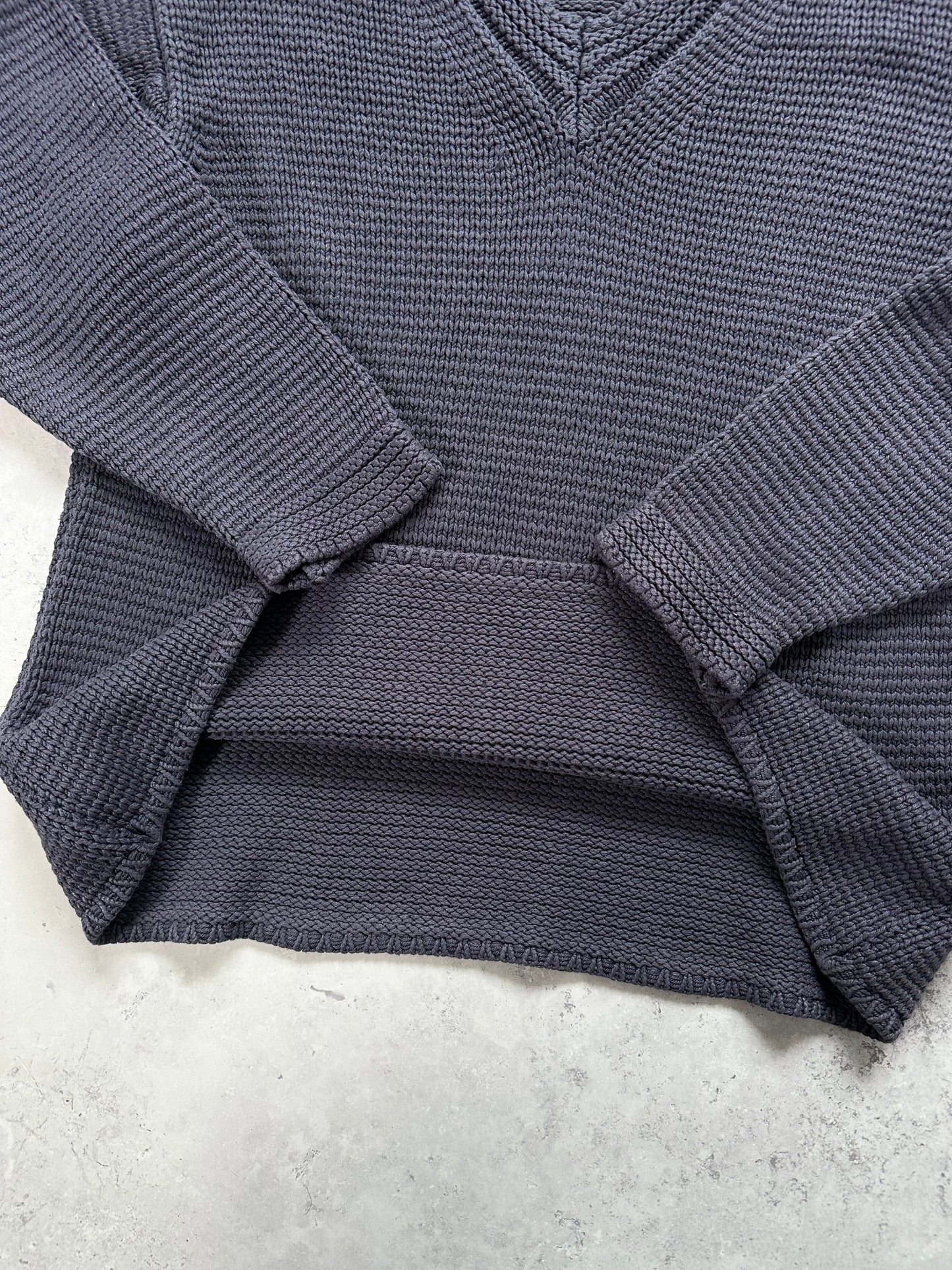 Stone Island 1999 Silk Jumper w/ Green Edge Badge