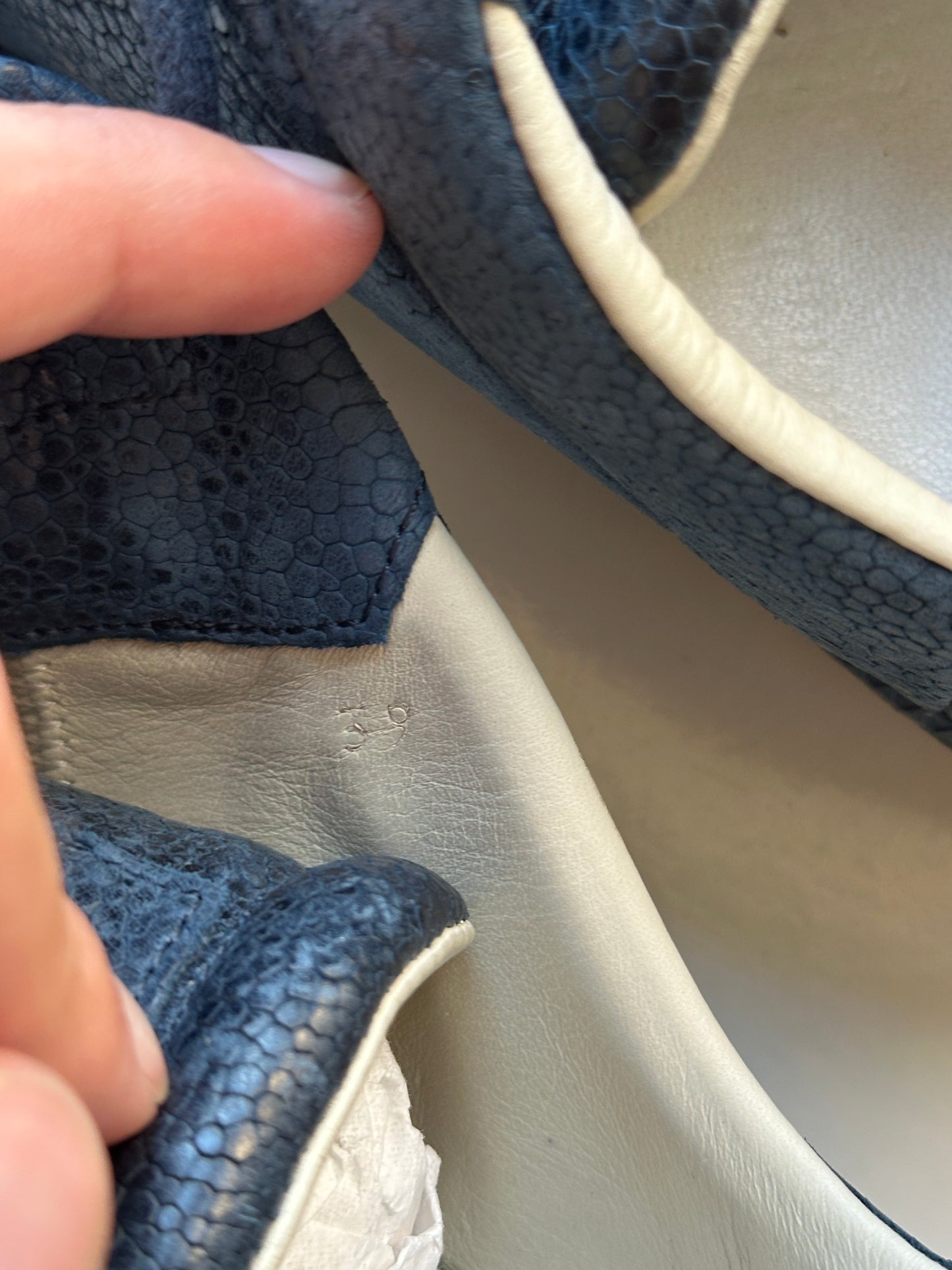 Maison Margiela 2016 Future Low Embossed Leather Sneakers