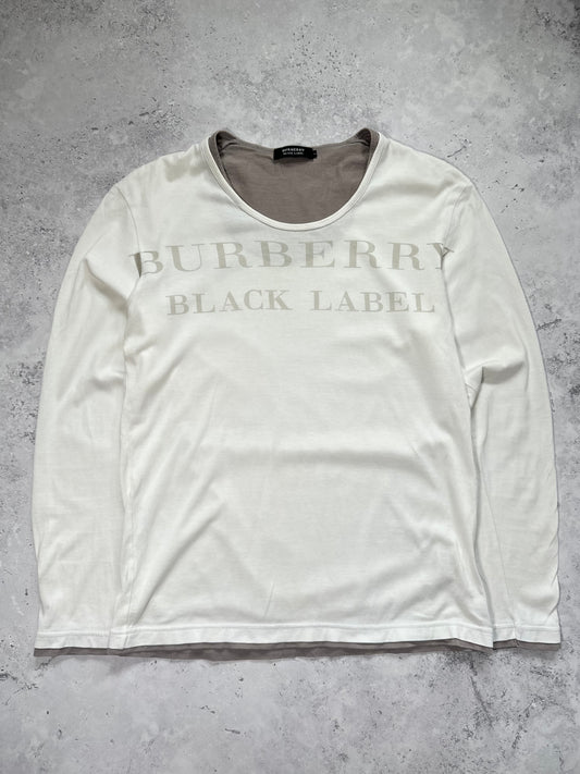 Burberry Black Label 2008 Big Spellout Longsleeve T-shirt (S)