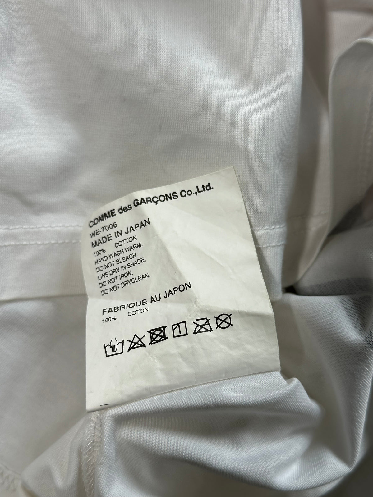 Junya Watanabe MAN Comme des Garçons AD2019 The Real Tshirt (M)
