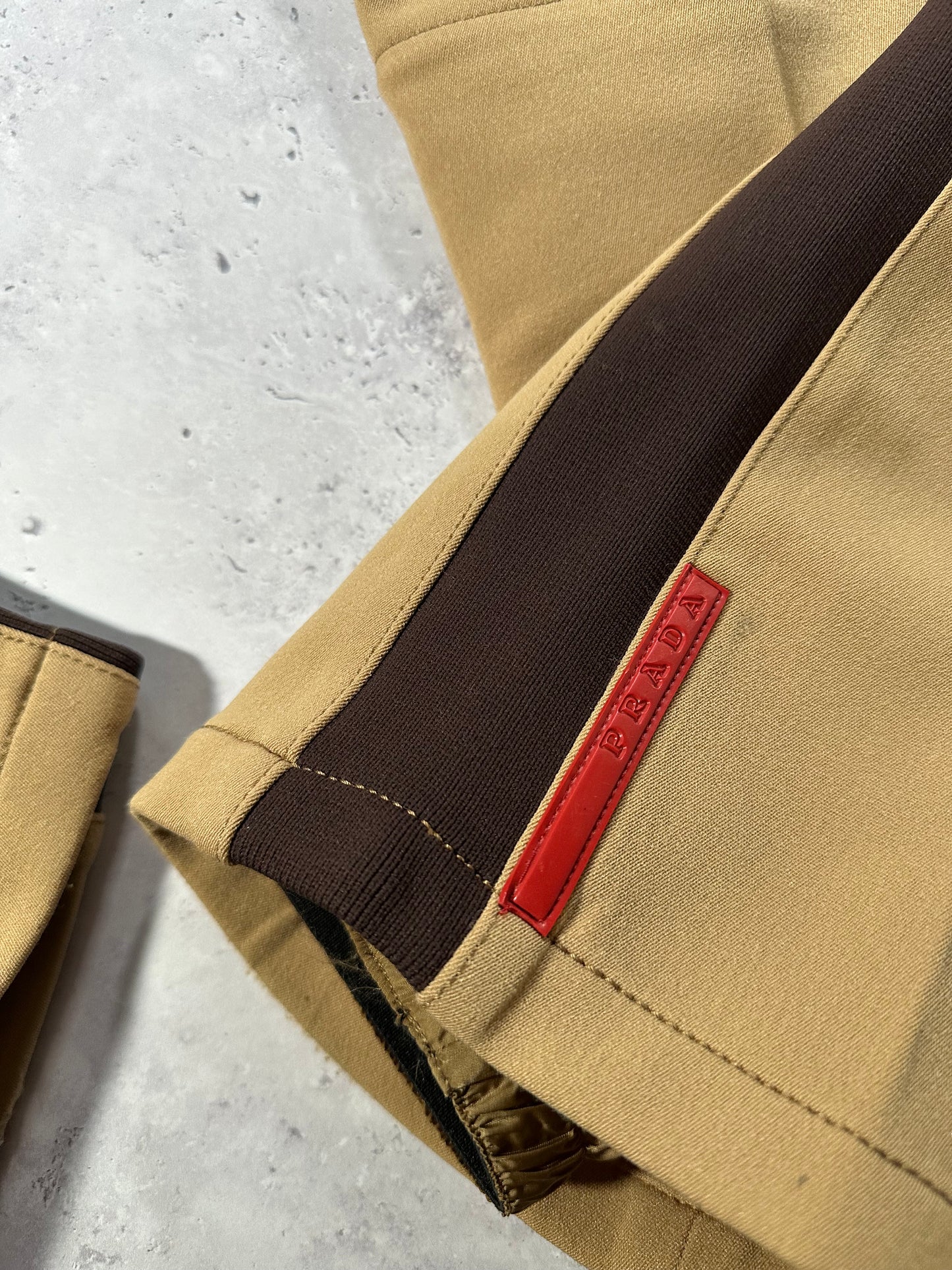 Prada Sport Linea Rossa Beige Technical Trousers (W27-28)