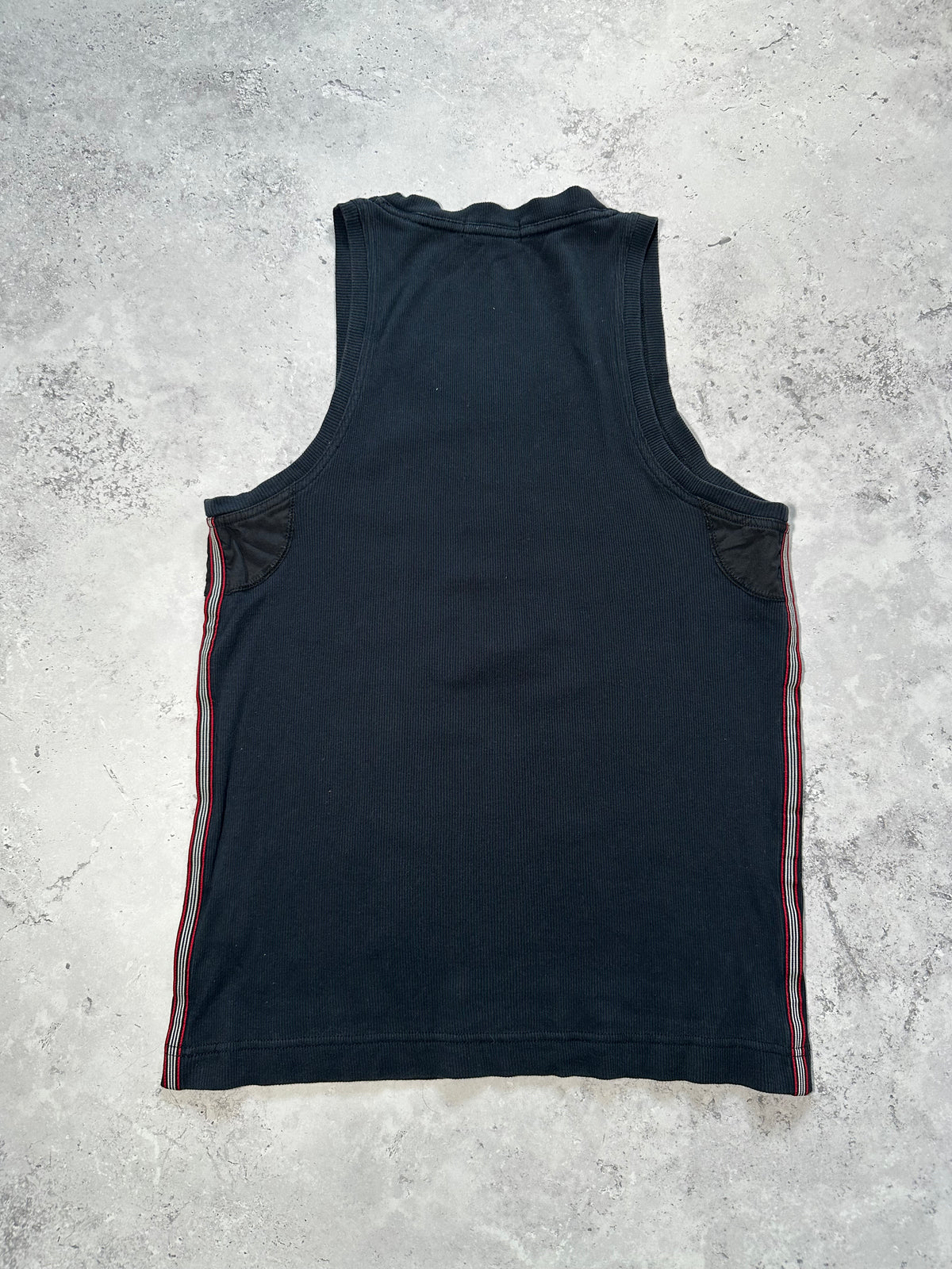 Burberry Black Label 2008 Ribbed Cotton Henley Tank Top / Vest (S)