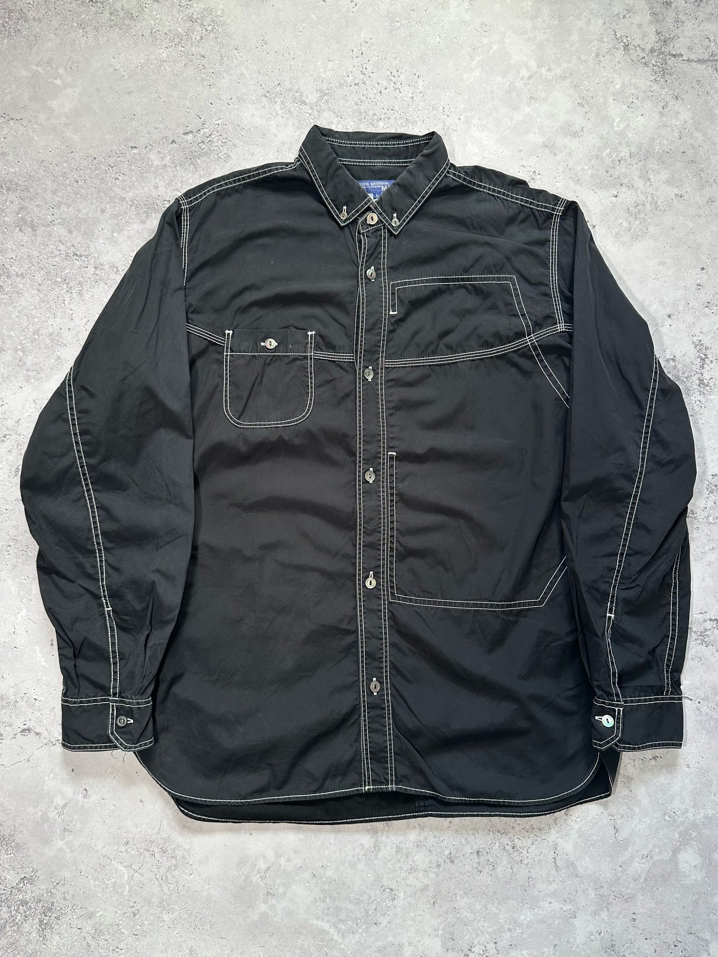 Junya Watanabe MAN Comme des Garçons AD2019 Contrast Stitch Longsleeve Shirt (L)