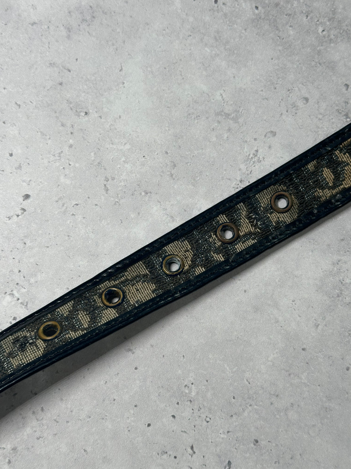 Christian Dior Spellout Trotter Monogram Belt by John Galliano