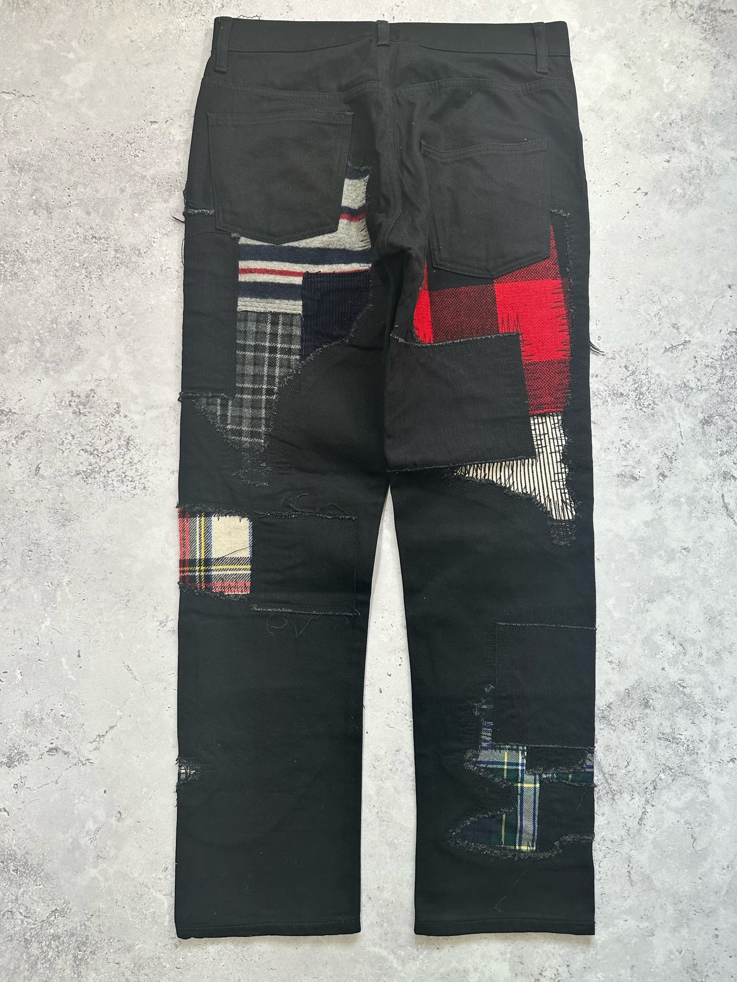 Junya Watanabe MAN Comme des Garçons AD2014 Patchwork Recontructed Denim Jeans (W30)