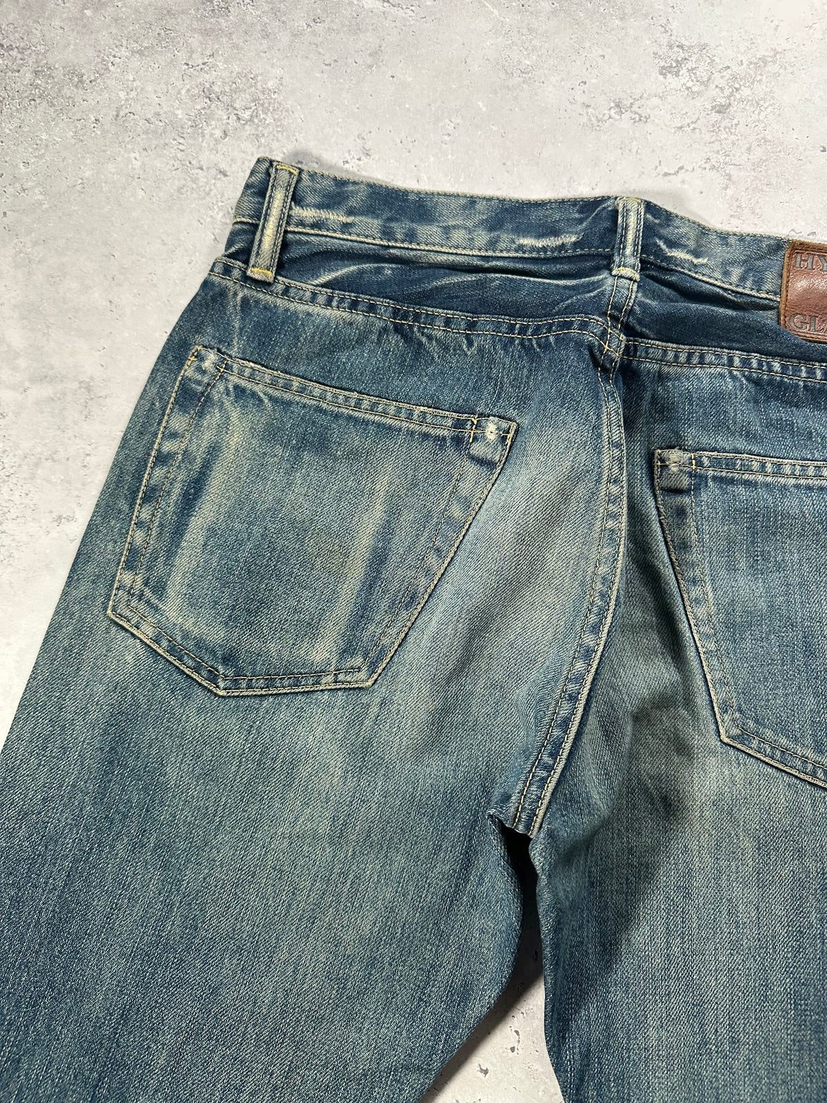 Hysteric Glamour 2000’s Studded Selvedge Denim Jeans (Waist 28” Length 31.5”)
