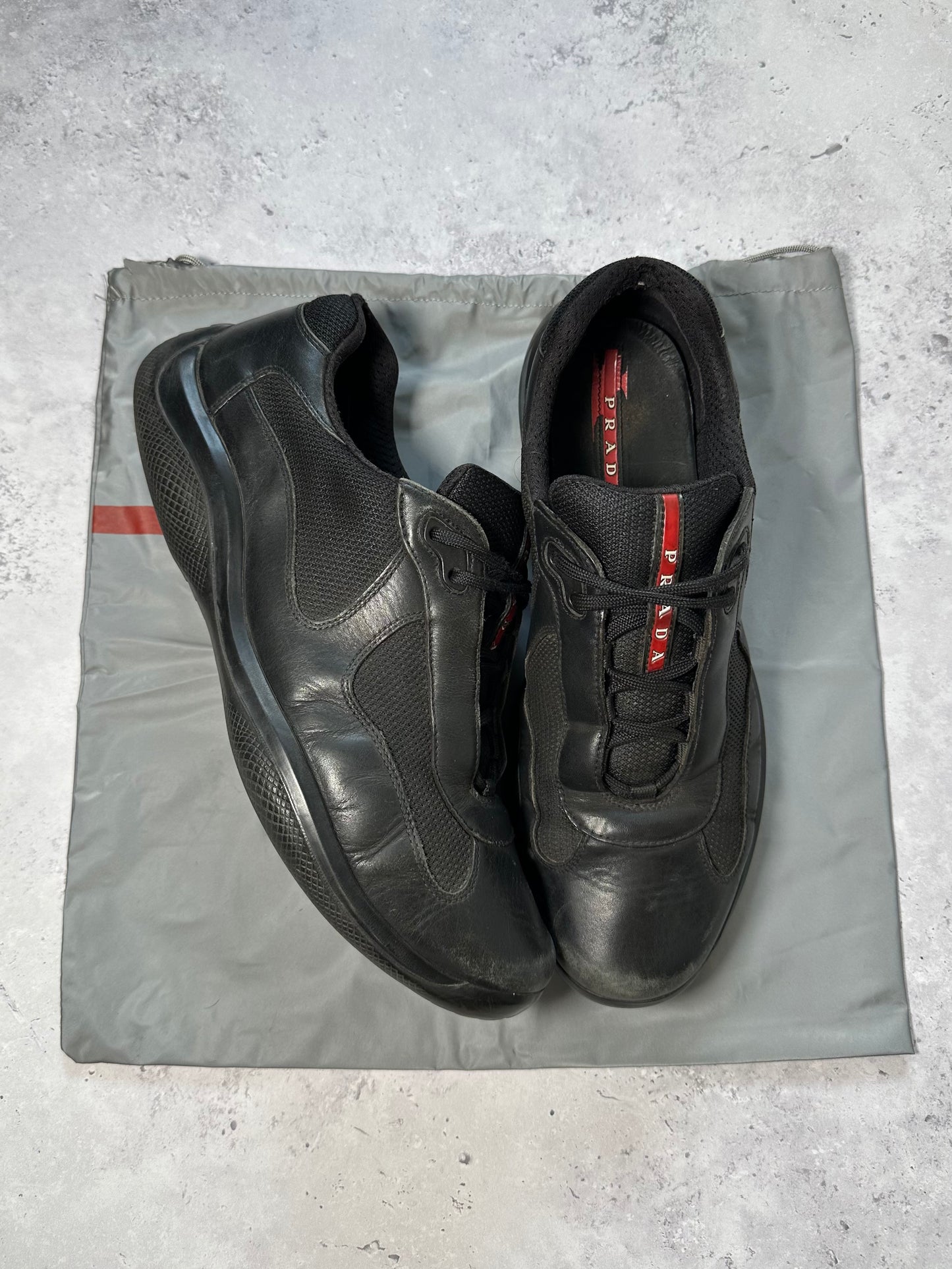 Prada Linea Rossa America’s Cup Sneakers in Black (UK10.5 / US11.5 / 29cm/ EU45)