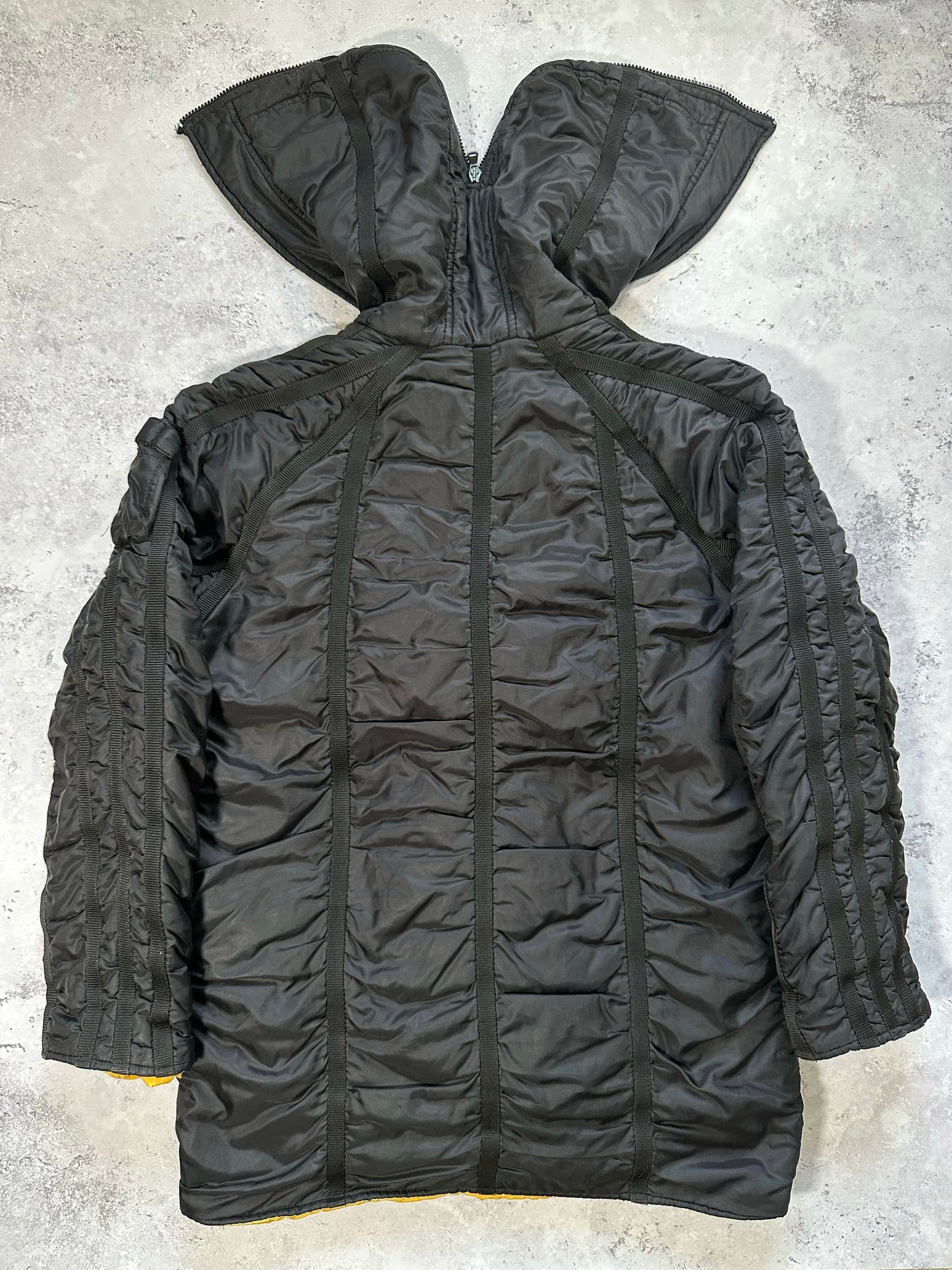 Dolce & Gabbana 2003 Bondage Cargo Black Hooded Jacket (M/L)