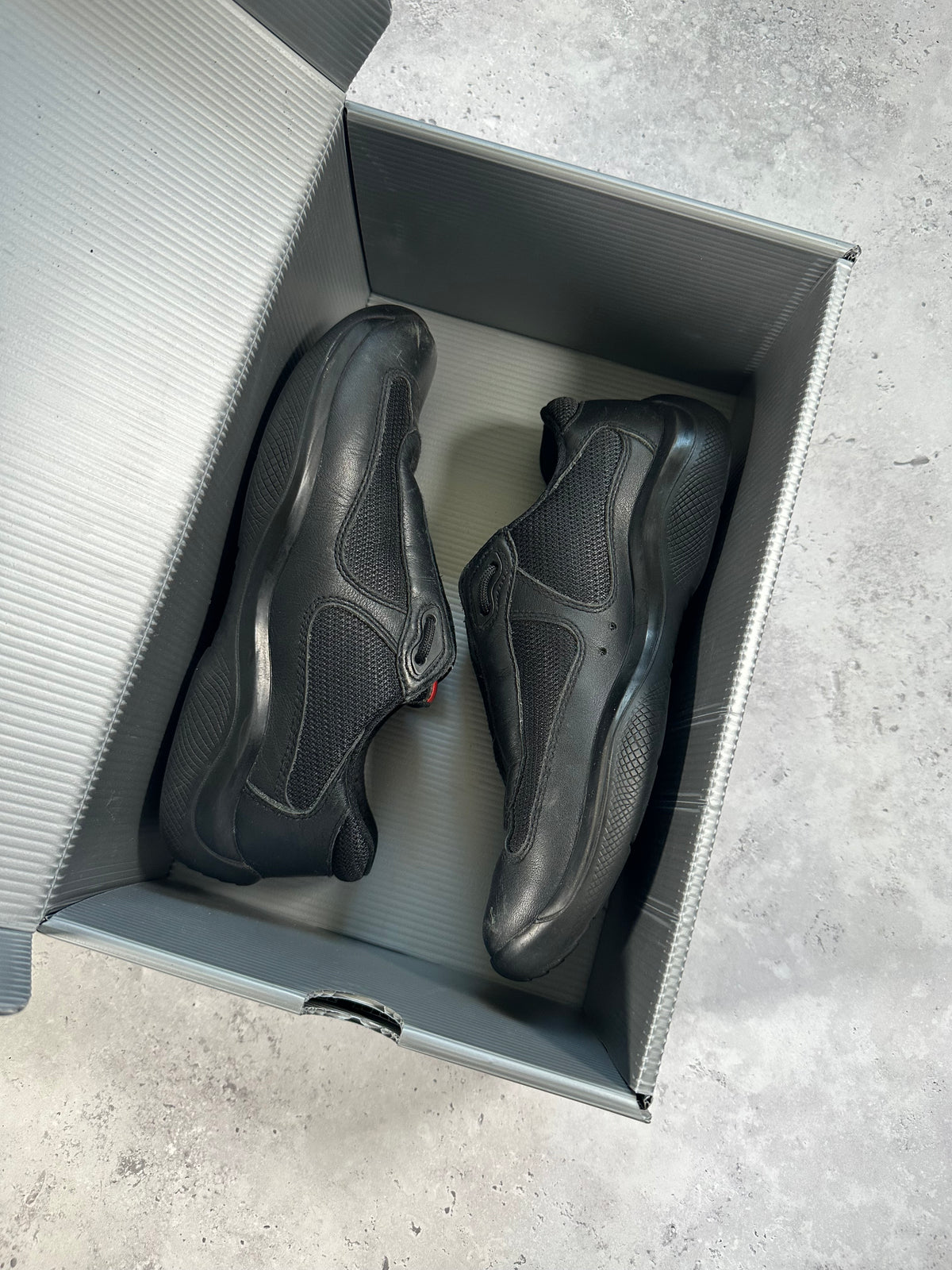 Prada Linea Rossa America’s Cup Sneakers in Black (UK5-5.5/EU38-39/ US6-7)