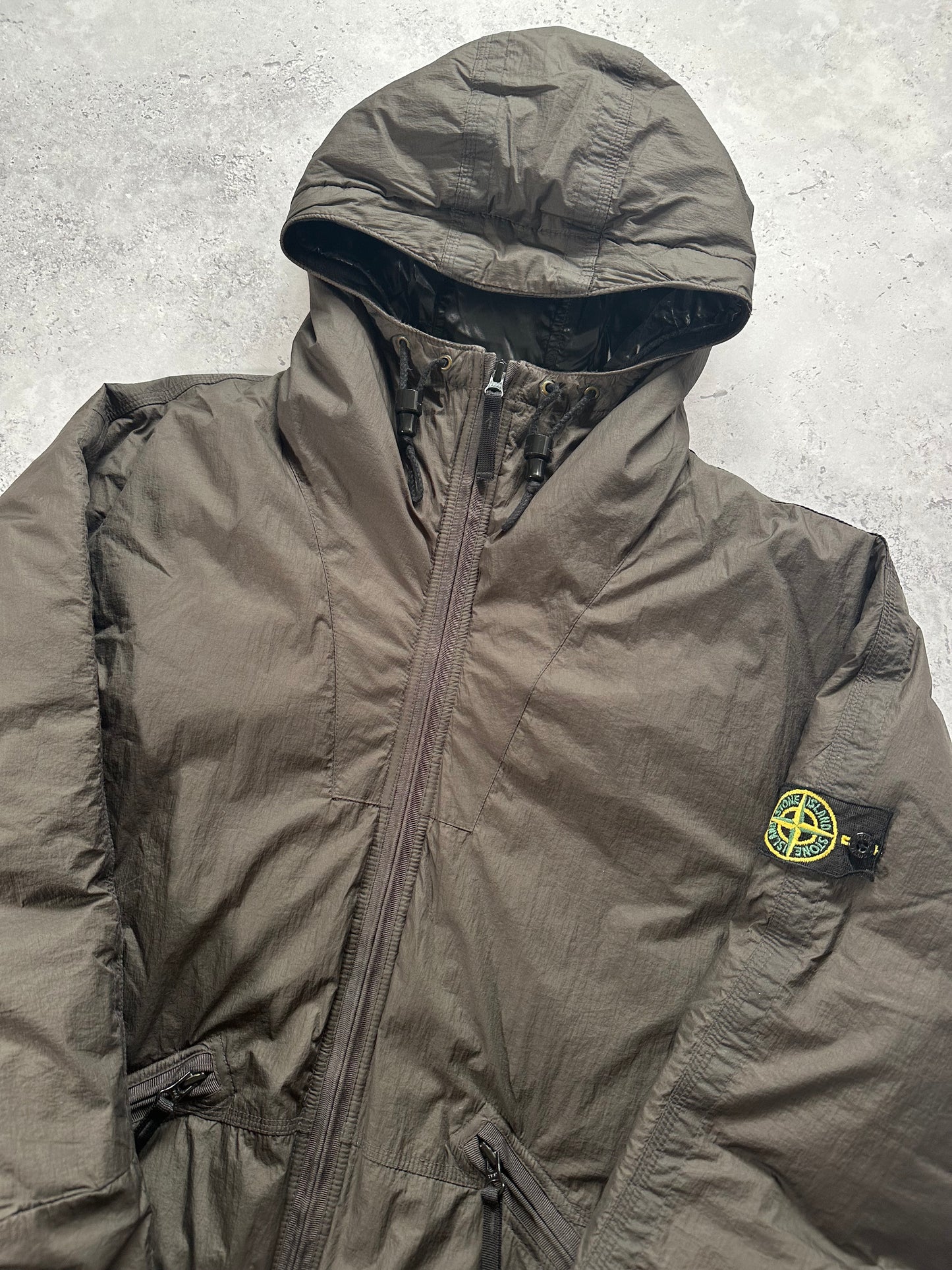 Stone Island AW2010 Down Filled Mesh Badge Puffer Jacket (XXL)