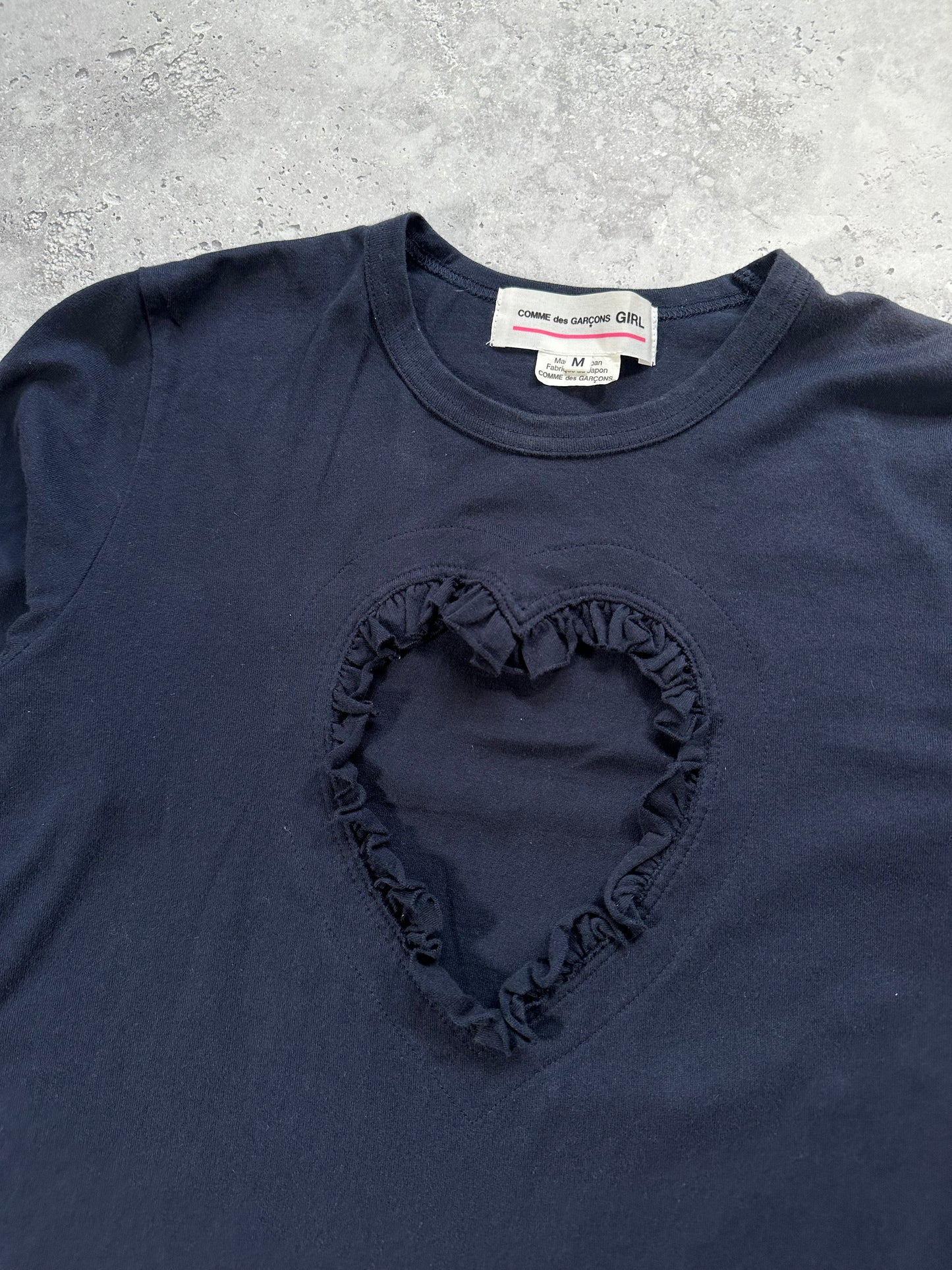 Comme des Garçons Girl Heart Hole Longsleeve Tshirt (M)