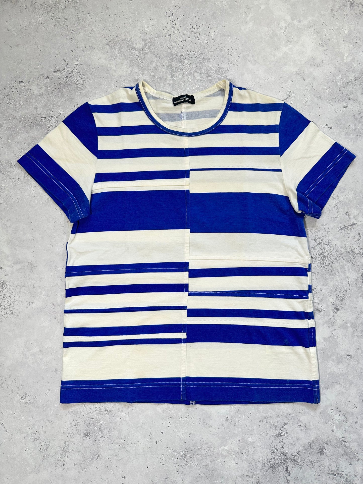 Comme des Garçons AD2002 Reconstrusted Striped Tshirt