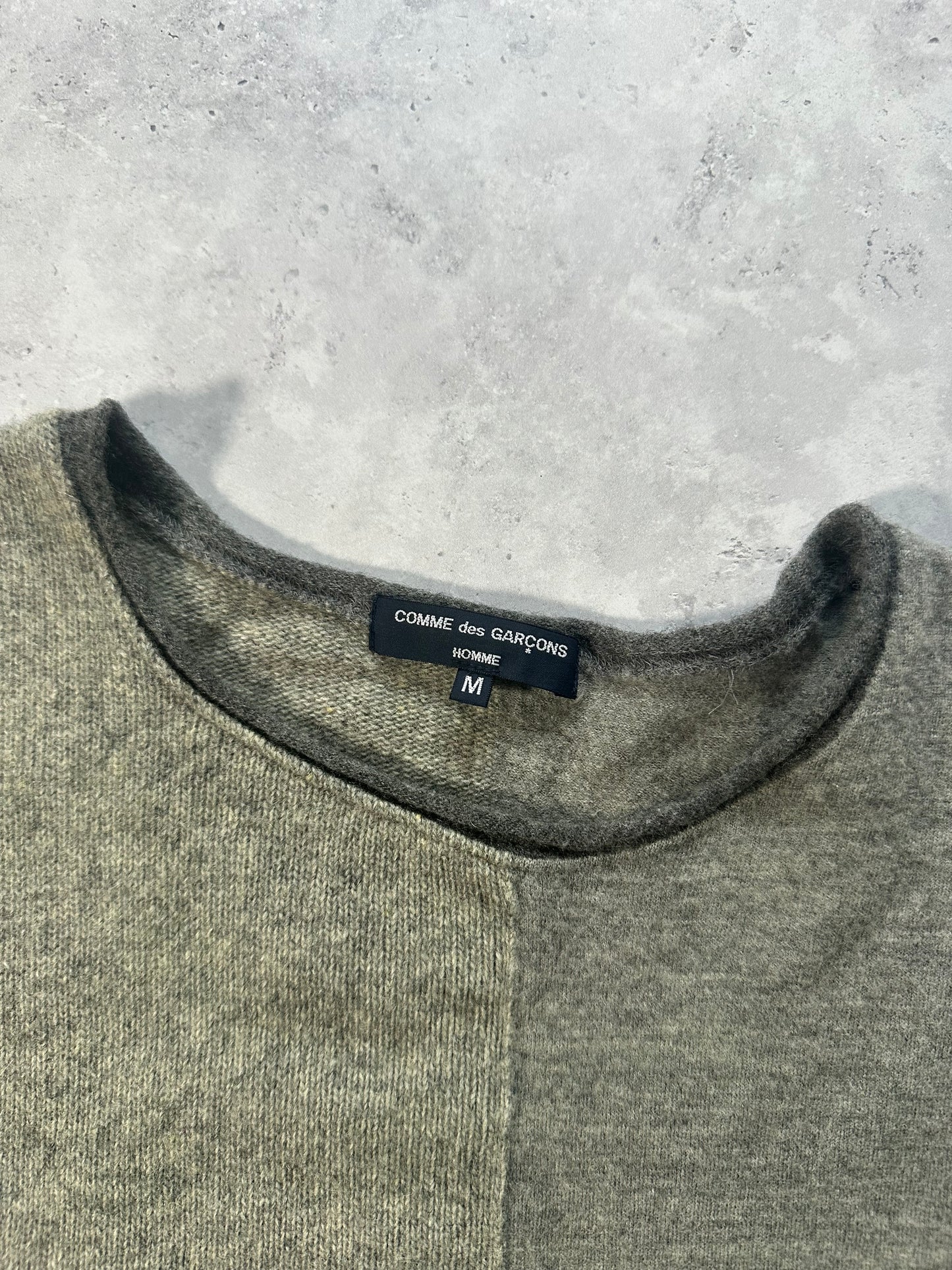 Comme des Garçons AD2004 Asymmetrical Split Panel Wool Knit