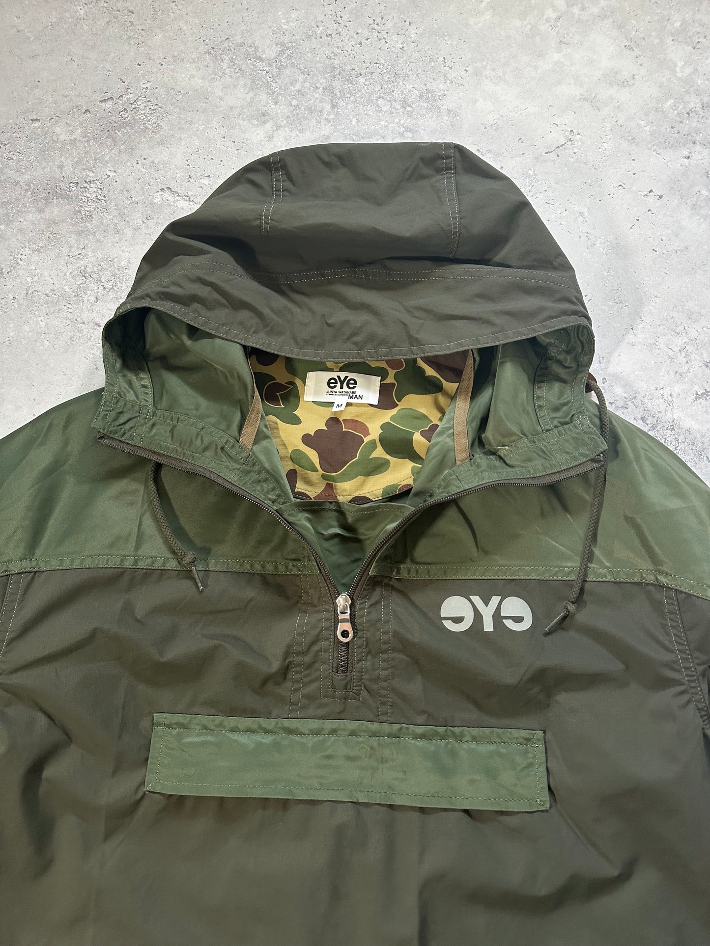 eYe Junya Watanabe MAN Comme des Garçons SS2019 Reflective Hooded Anorak Jacket