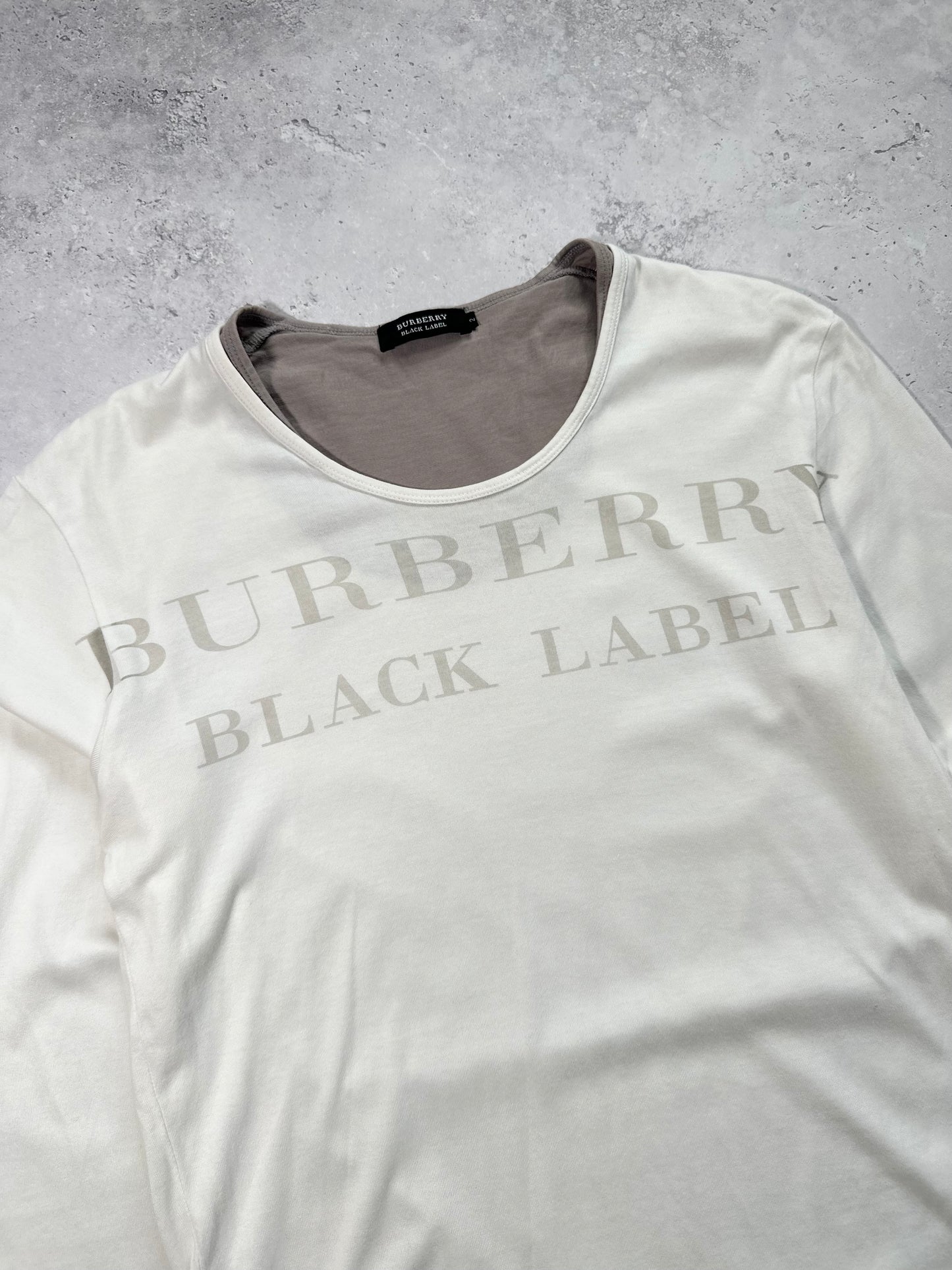 Burberry Black Label 2008 Big Spellout Longsleeve T-shirt (S)