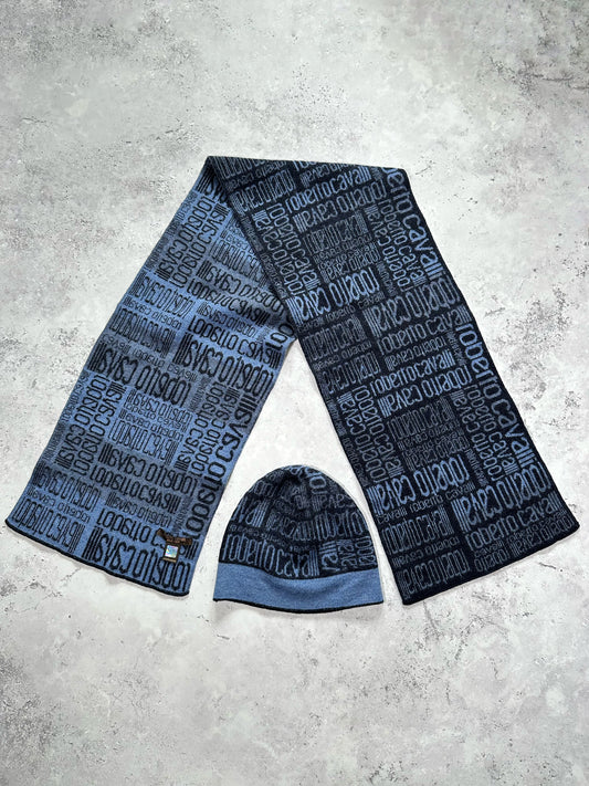 Roberto Cavalli 2010s Beanie & Scarf Set