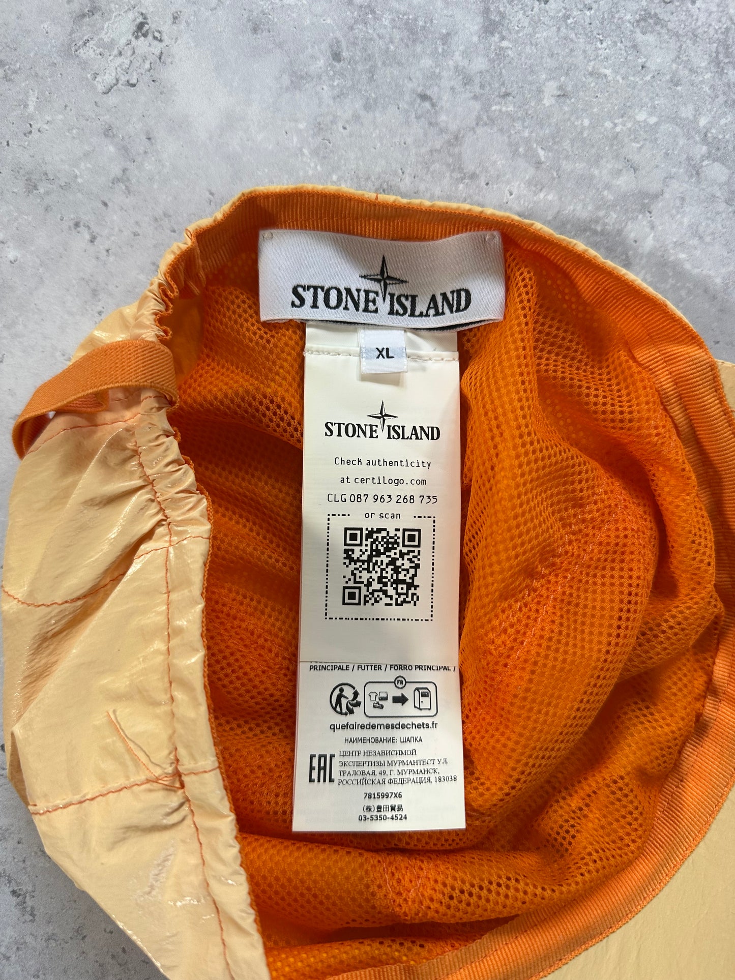 Stone Island Marina Nylon Prasmatico Reflective Cap