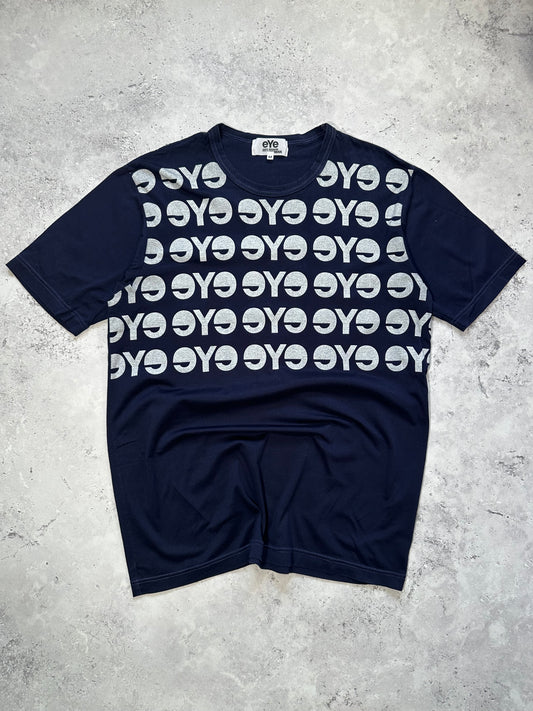 eYe Junya Watanabe MAN COMME des GARÇONS AD2012 All-Over Logo Print T-Shirt