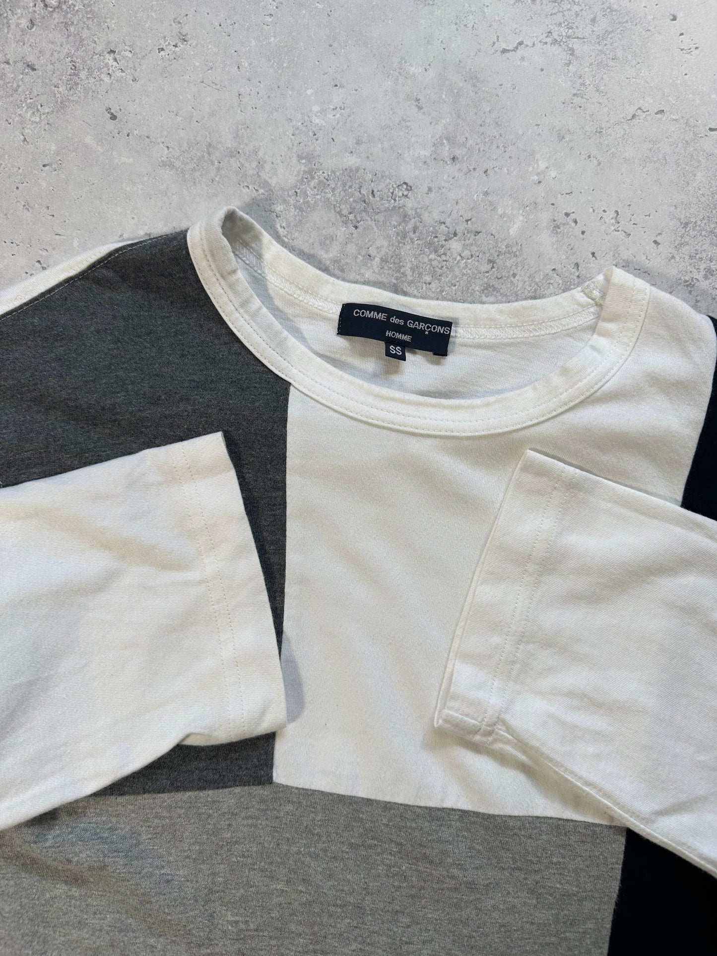 Comme Des Garçons Homme 2008 Reconstructed Patchwork Longsleeve T-shirt