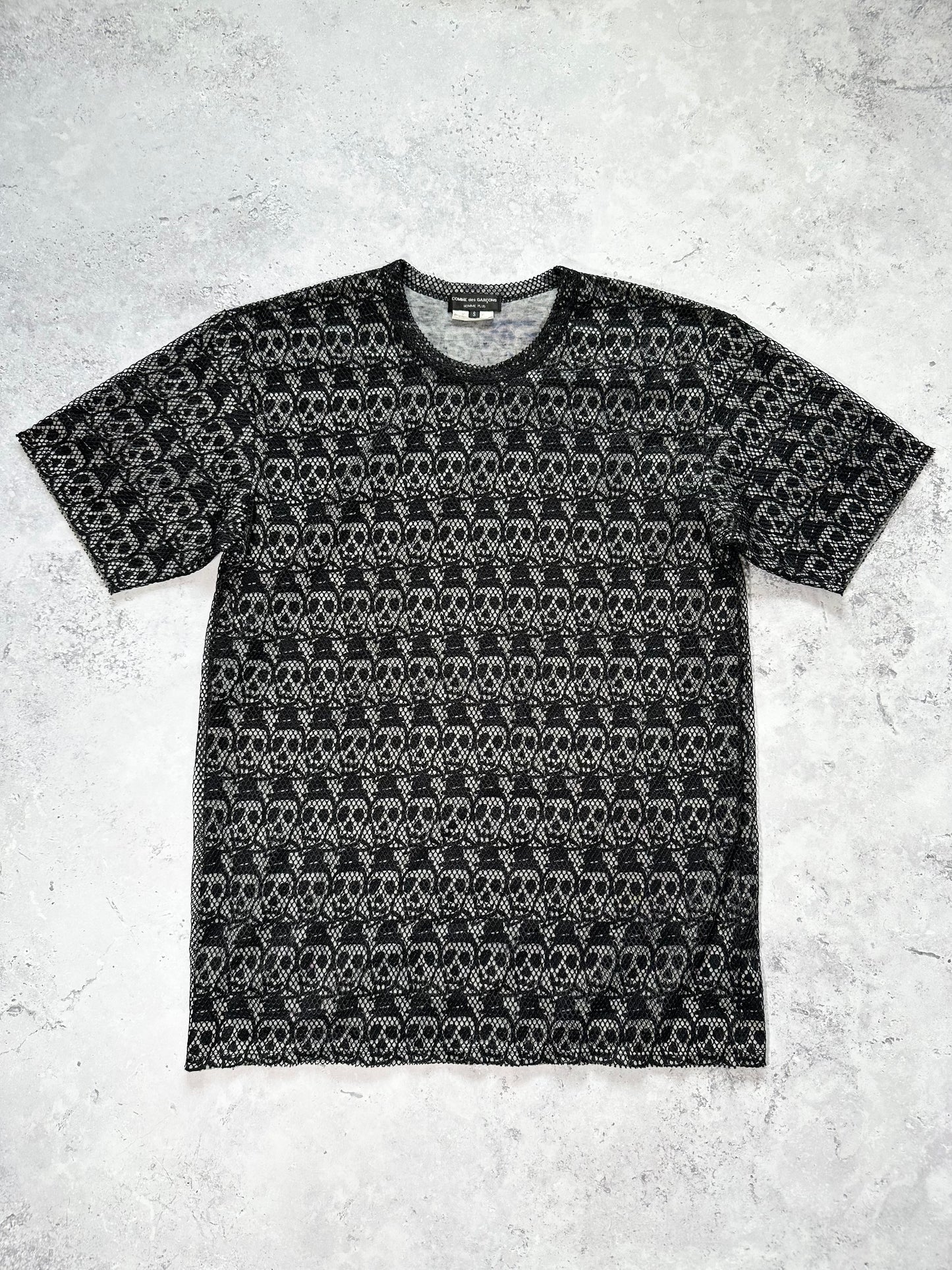 Comme des Garçons Homme Plus AD2010 Mesh Skull Tshirt (S)