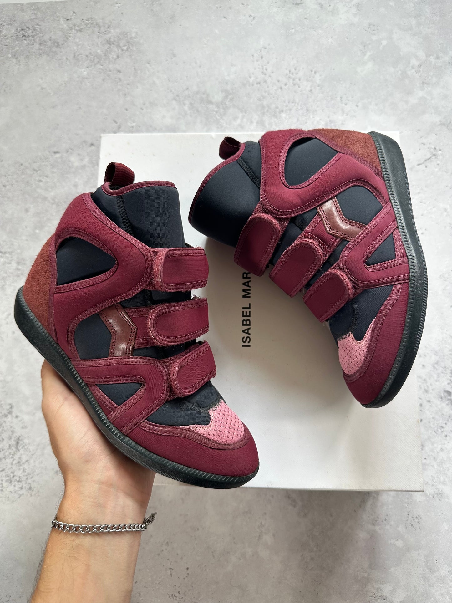 Isabel Marant High Top Triple Strap Sneakers