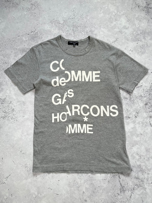 Comme des Garçons Homme AD2011 Big Spellout Reconstructed Tshirt (XS)